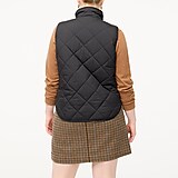 Puffer vest with snap pockets