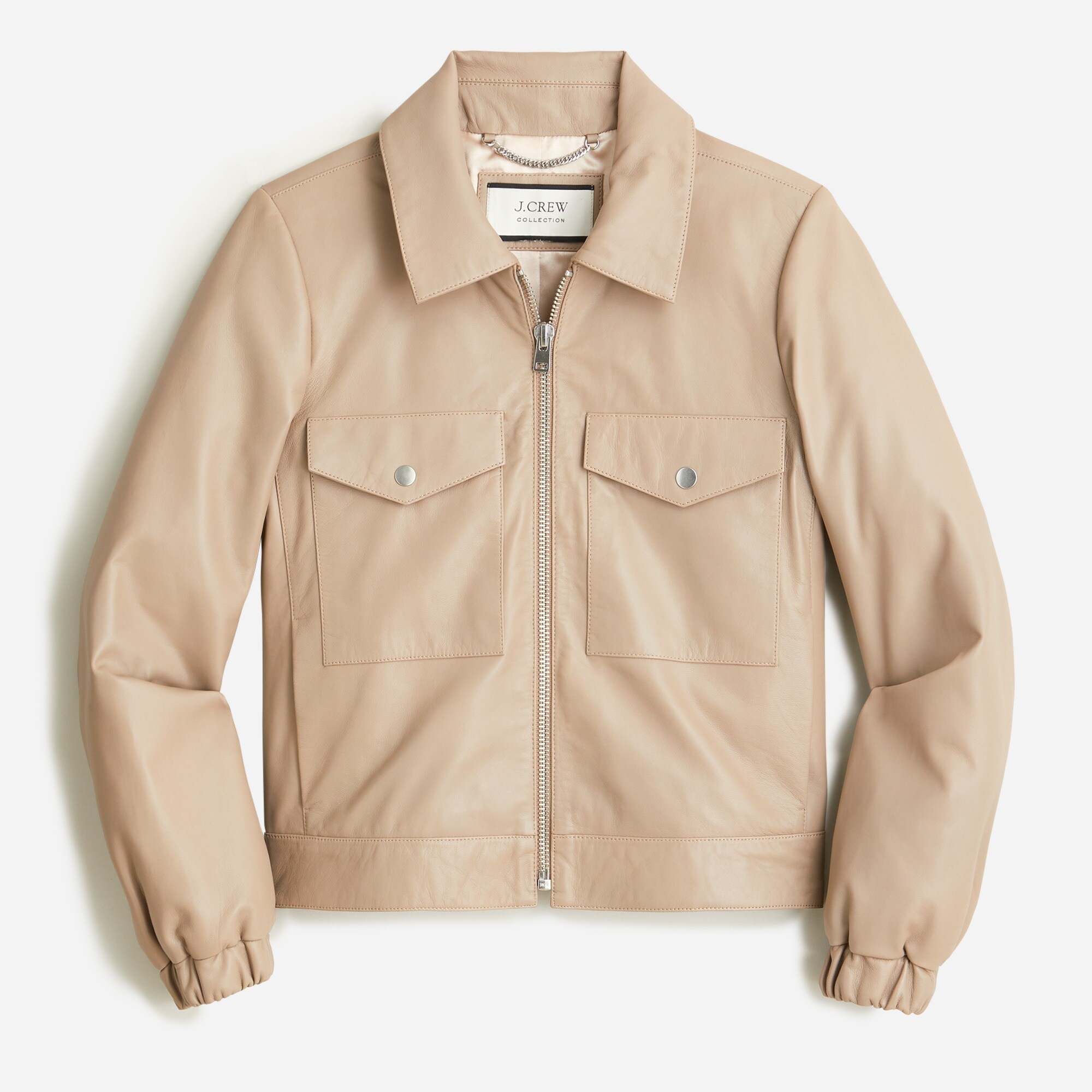 Collection bomber jacket in leather