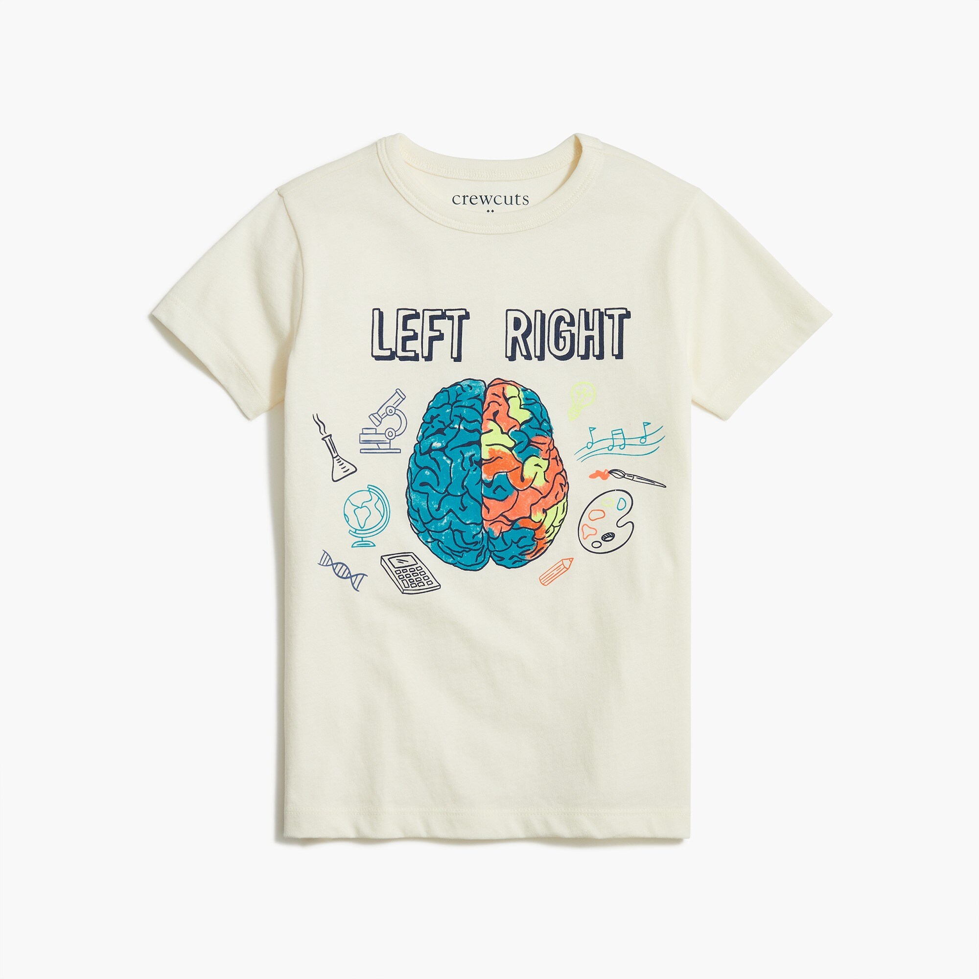 Boys' brain graphic tee