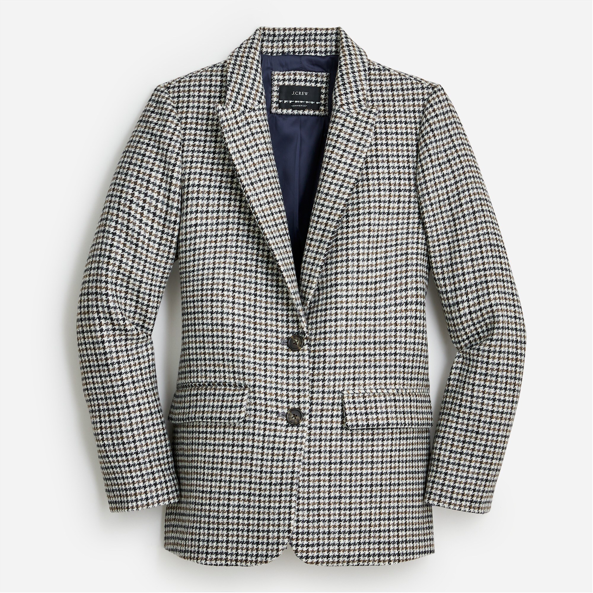 Sommerset blazer in houndstooth wool