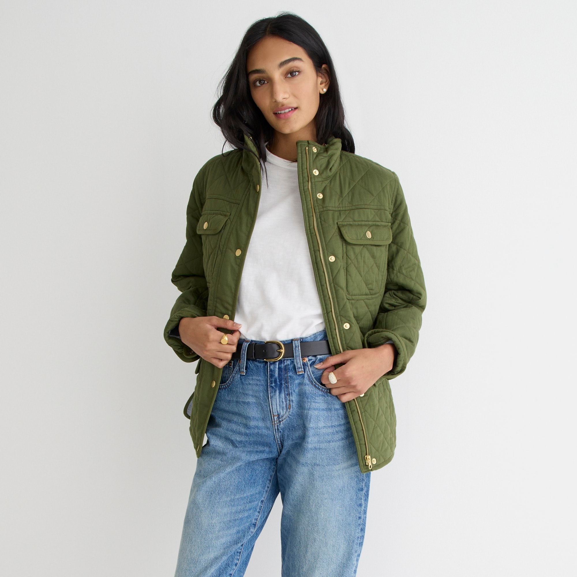 J.Crew: New Quilted Downtown Field Jacket For Women