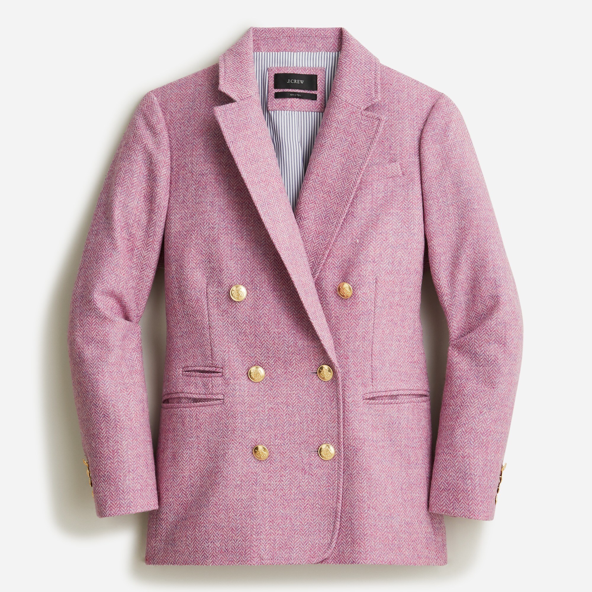 Bristol blazer in lilac herringbone wool