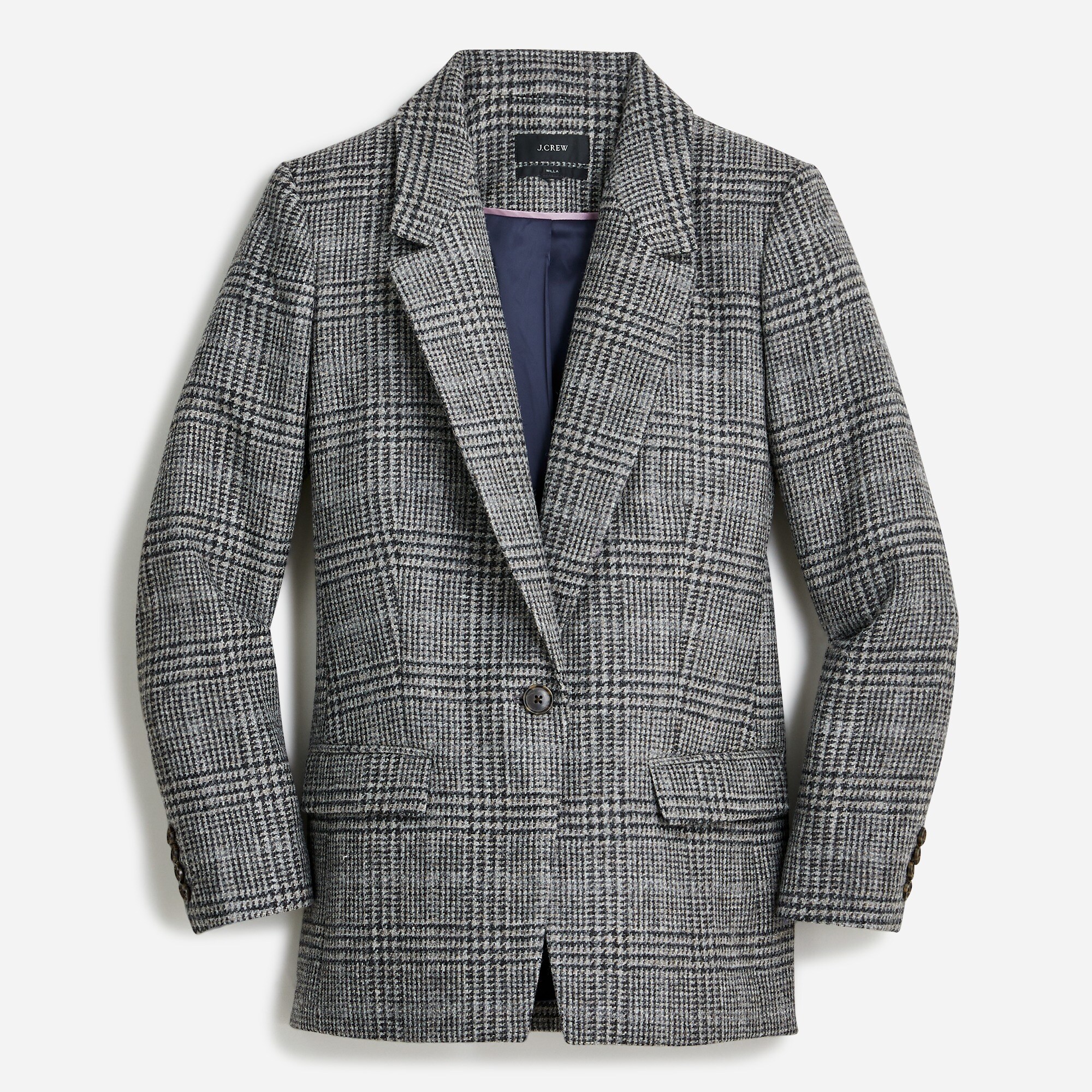 J.Crew: Willa Blazer In Houndstooth Wool For Women