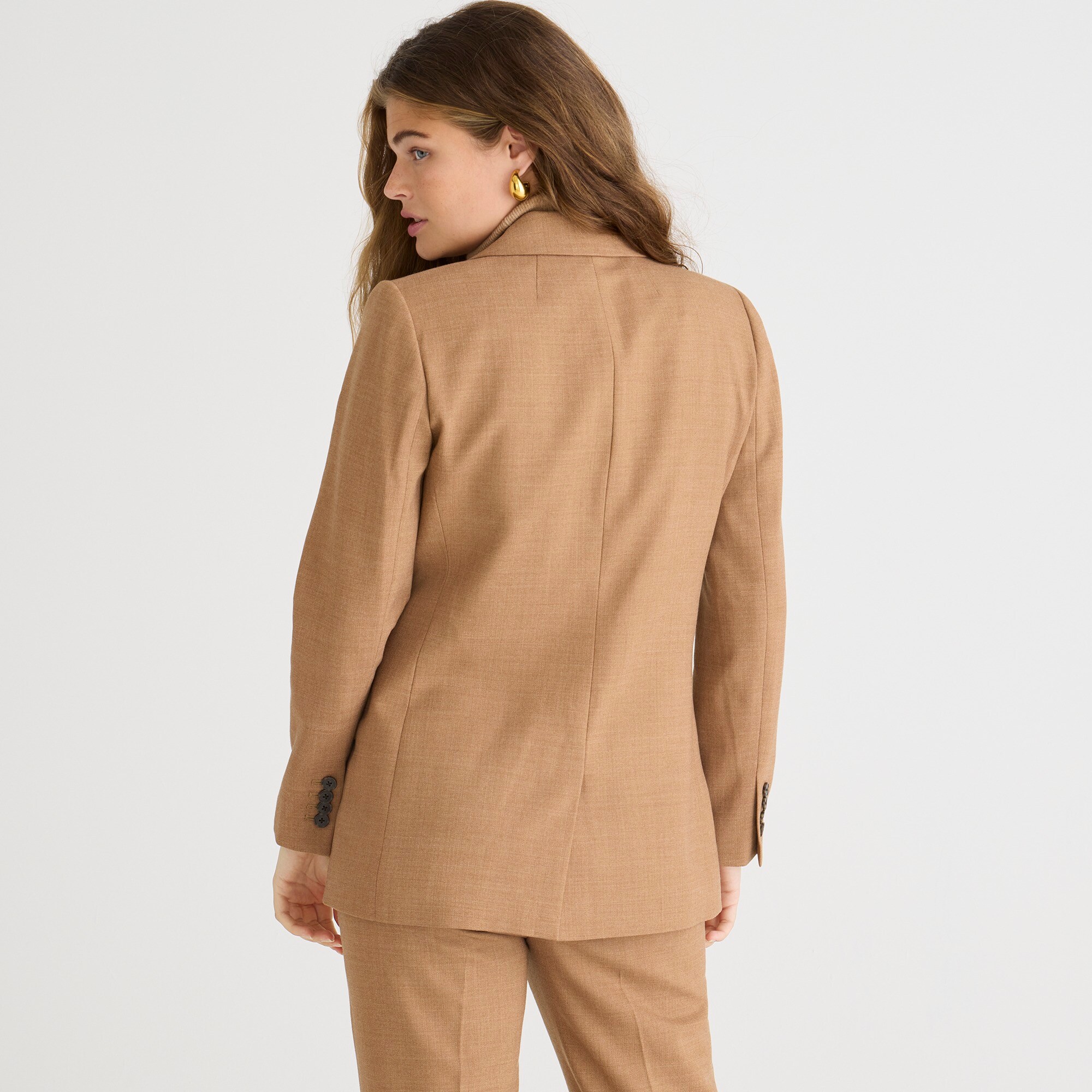 Monogram Wool Blend Pocket Blazer