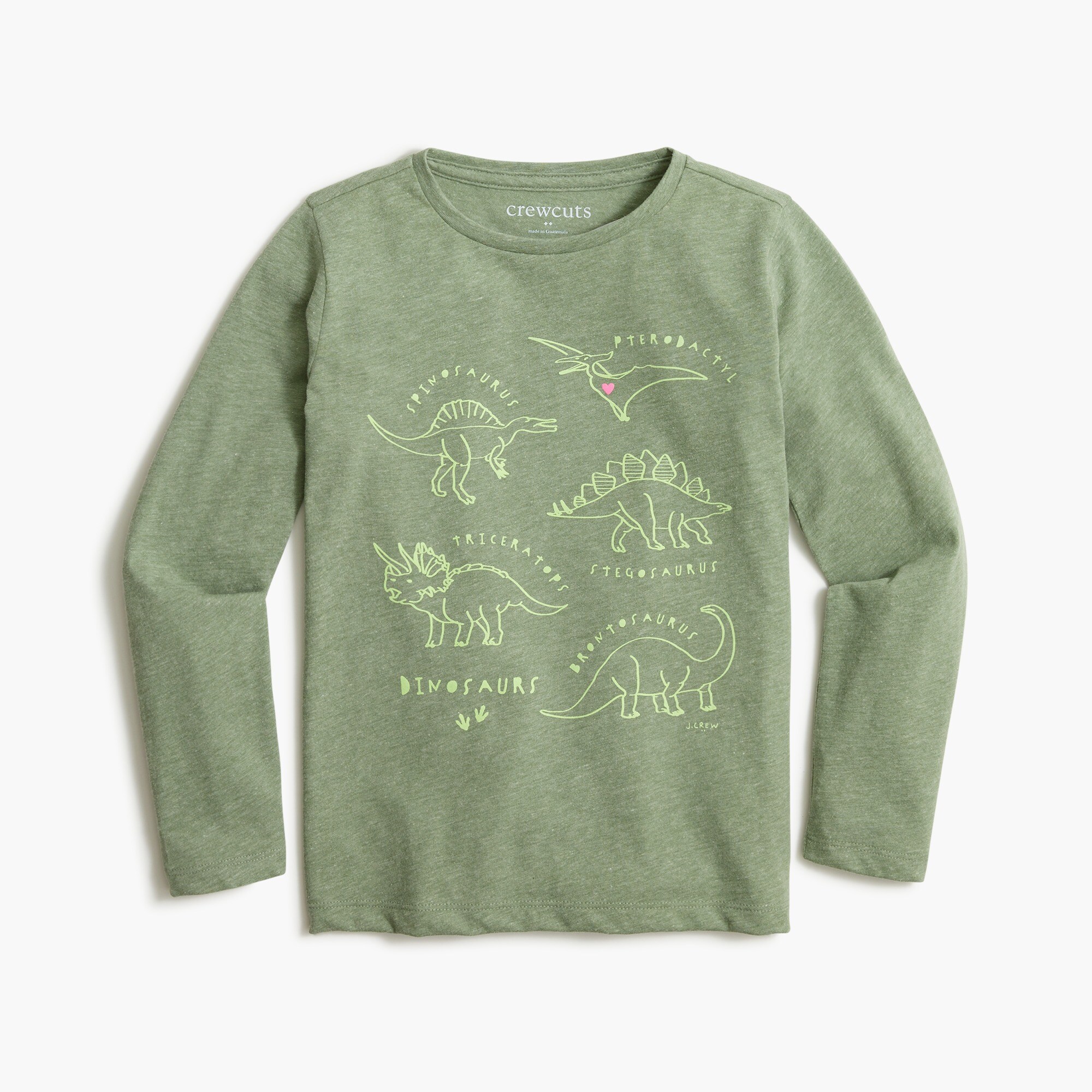 Girls' dinosaur graphic tee