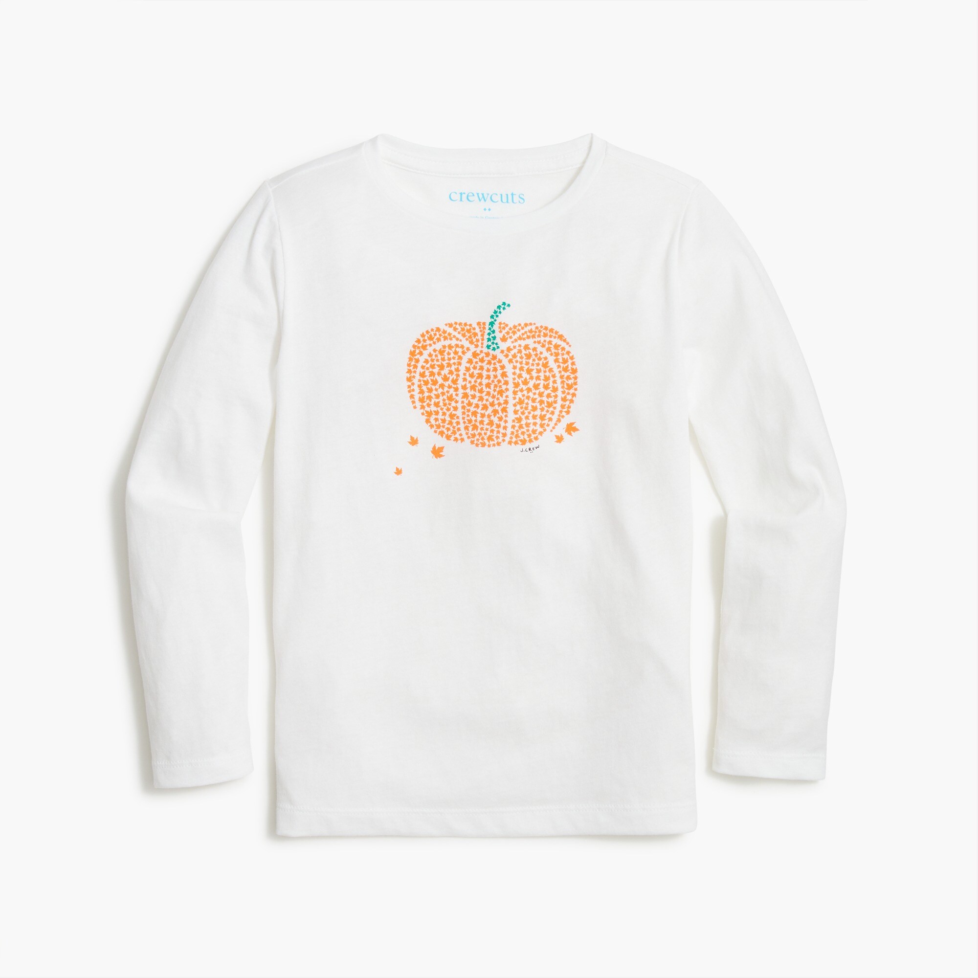 Girls' pumpkin graphic tee