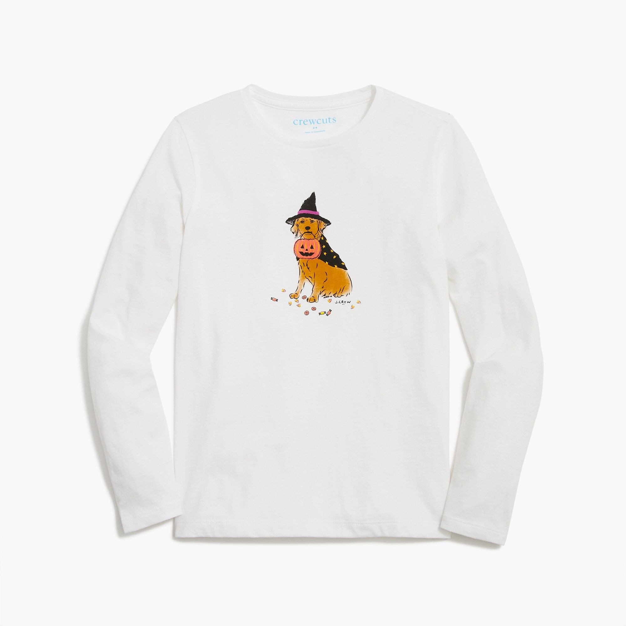 girls' witch dog graphic tee for girls
