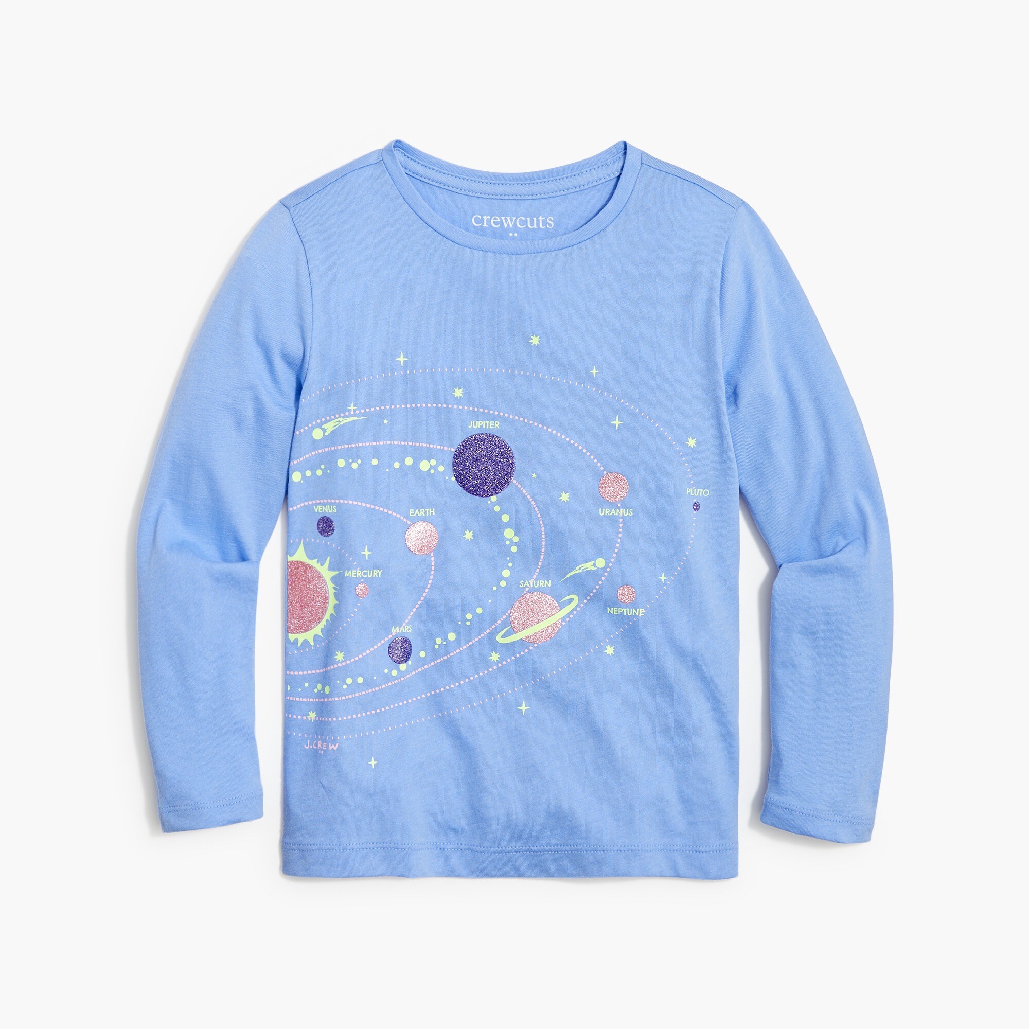 Girls' solar system graphic tee