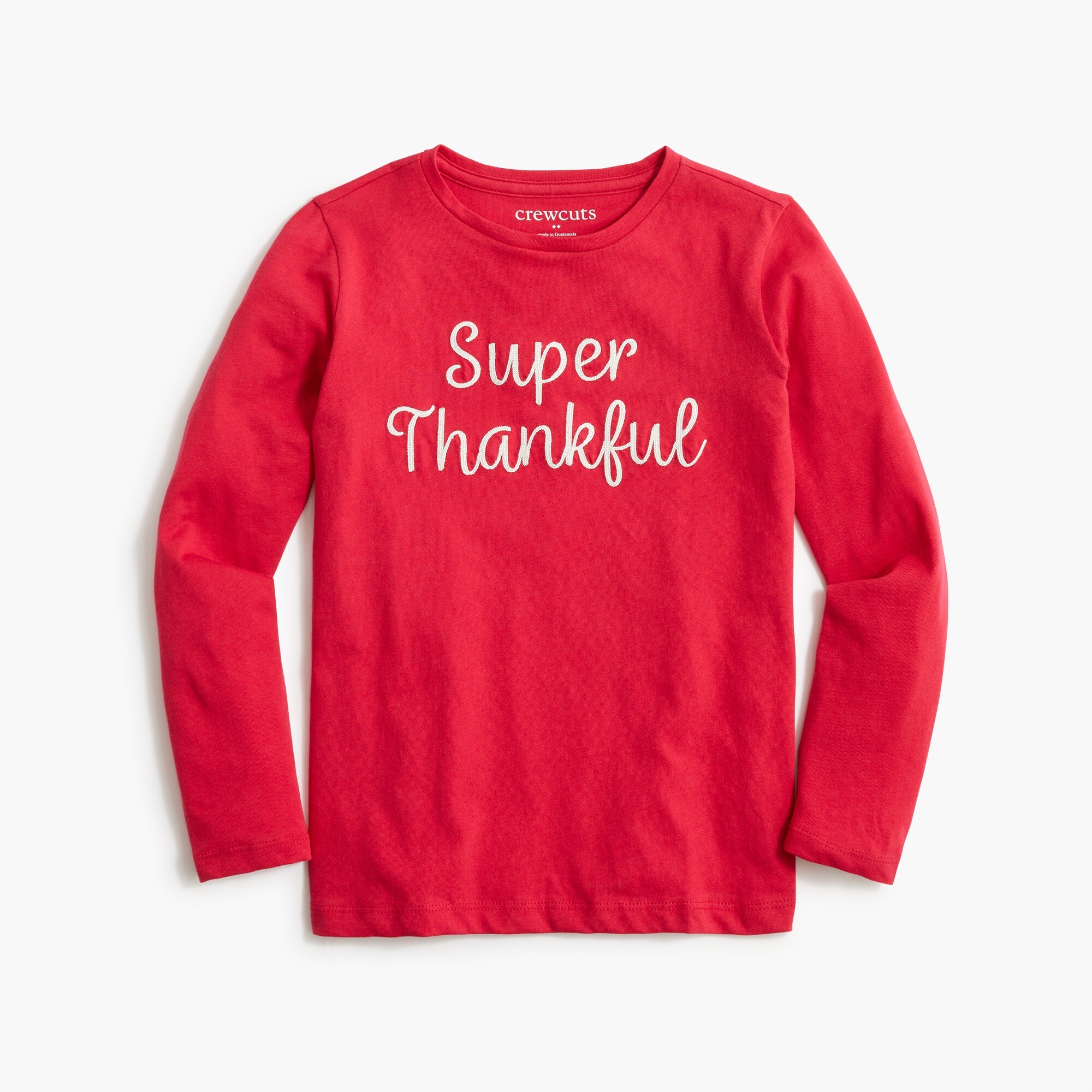 Girls' "super thankful" graphic tee