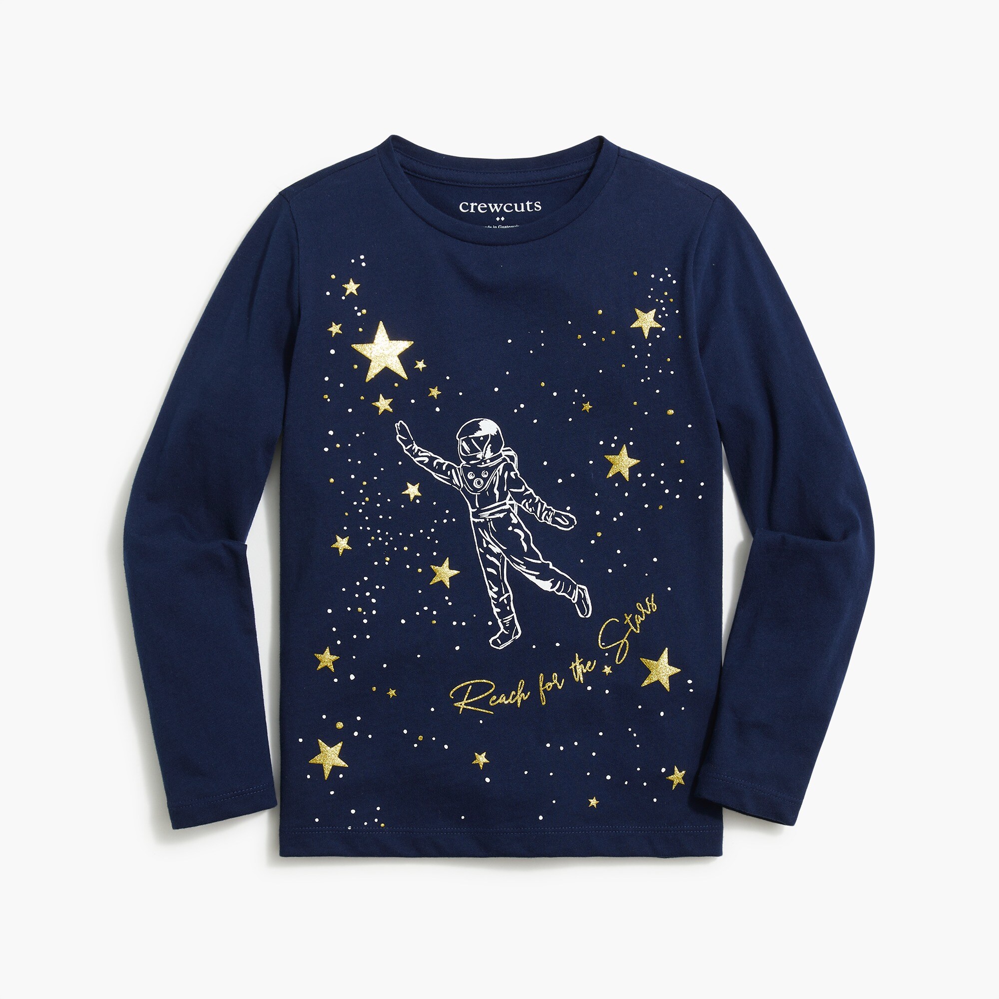 Girls' "reach for the stars" graphic tee