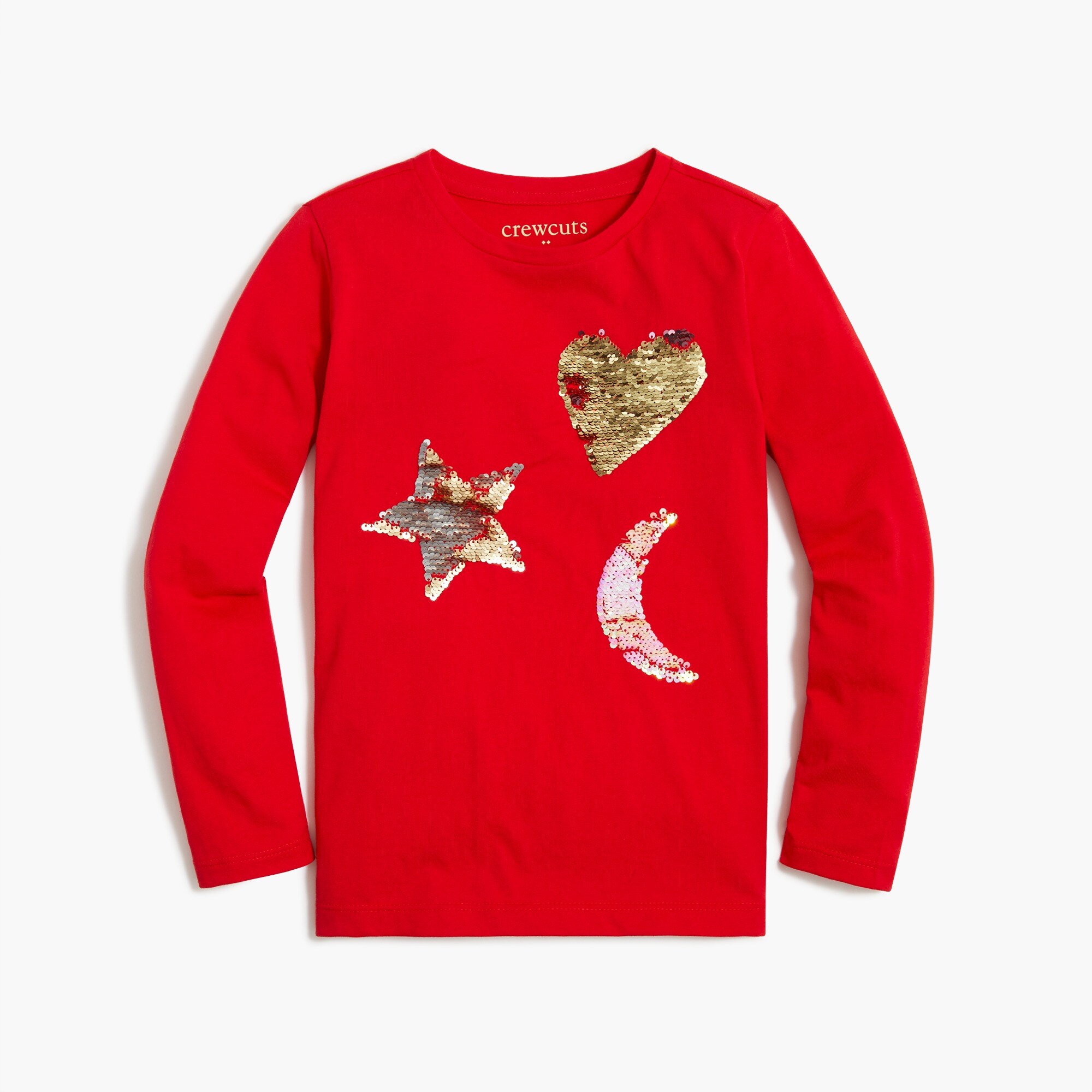 Girls' sequin graphic tee