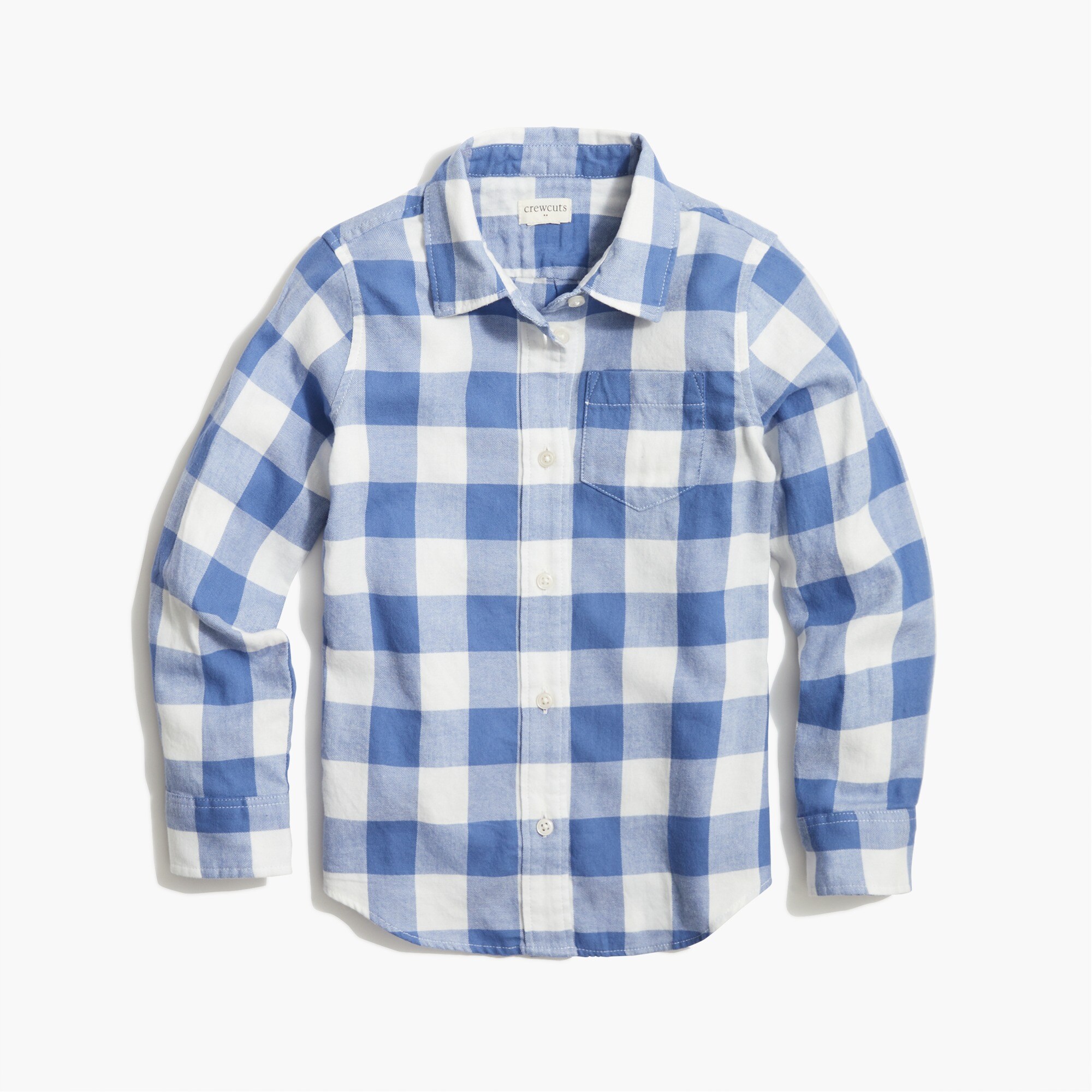 Girls' flannel button-down shirt