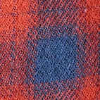 Boys' button-up flannel shirt ESTATE BLUE PAPRIKA