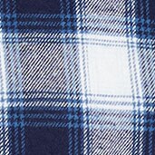 Boys' button-up flannel shirt IVORY MULTI 
