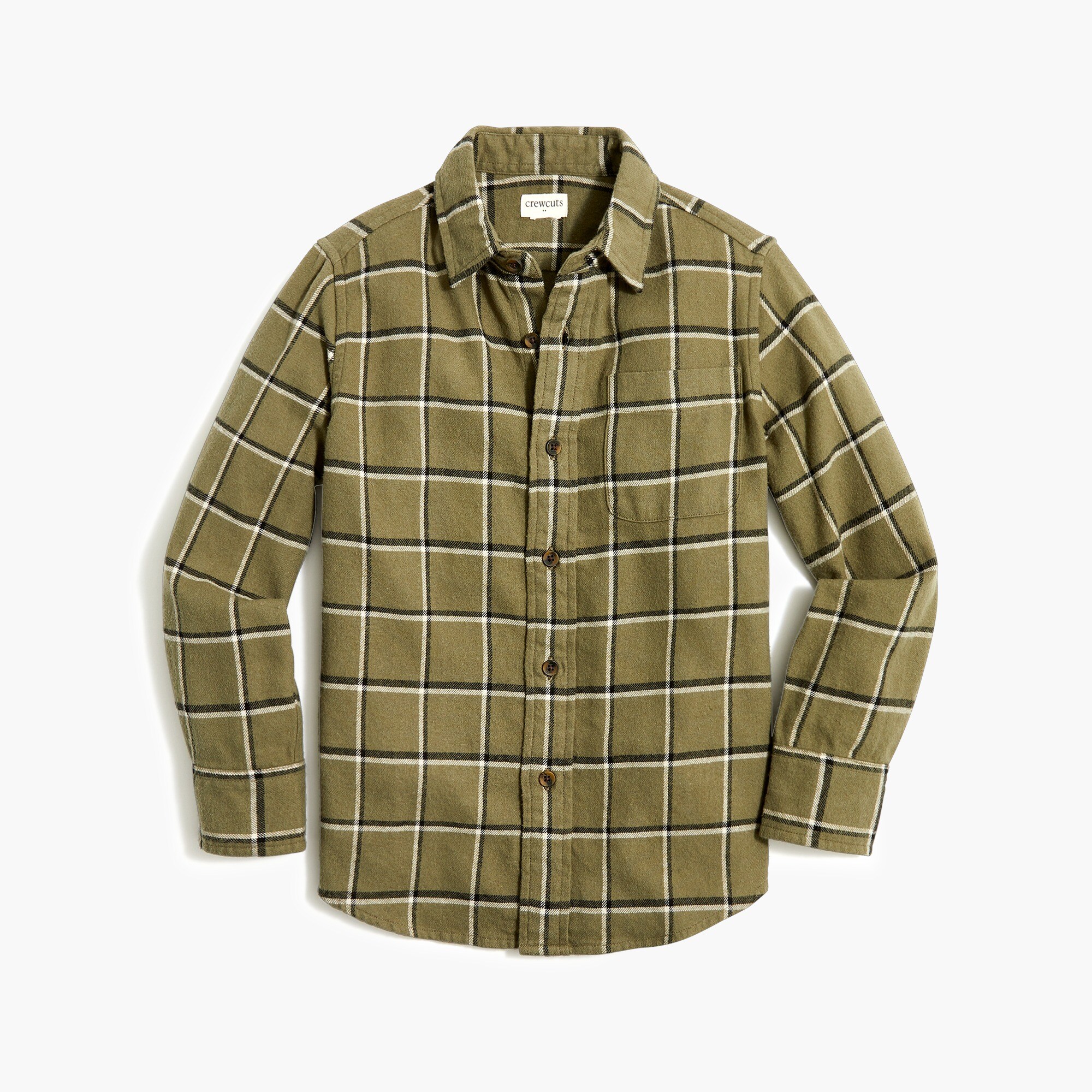 Boys' long-sleeve flannel shirt