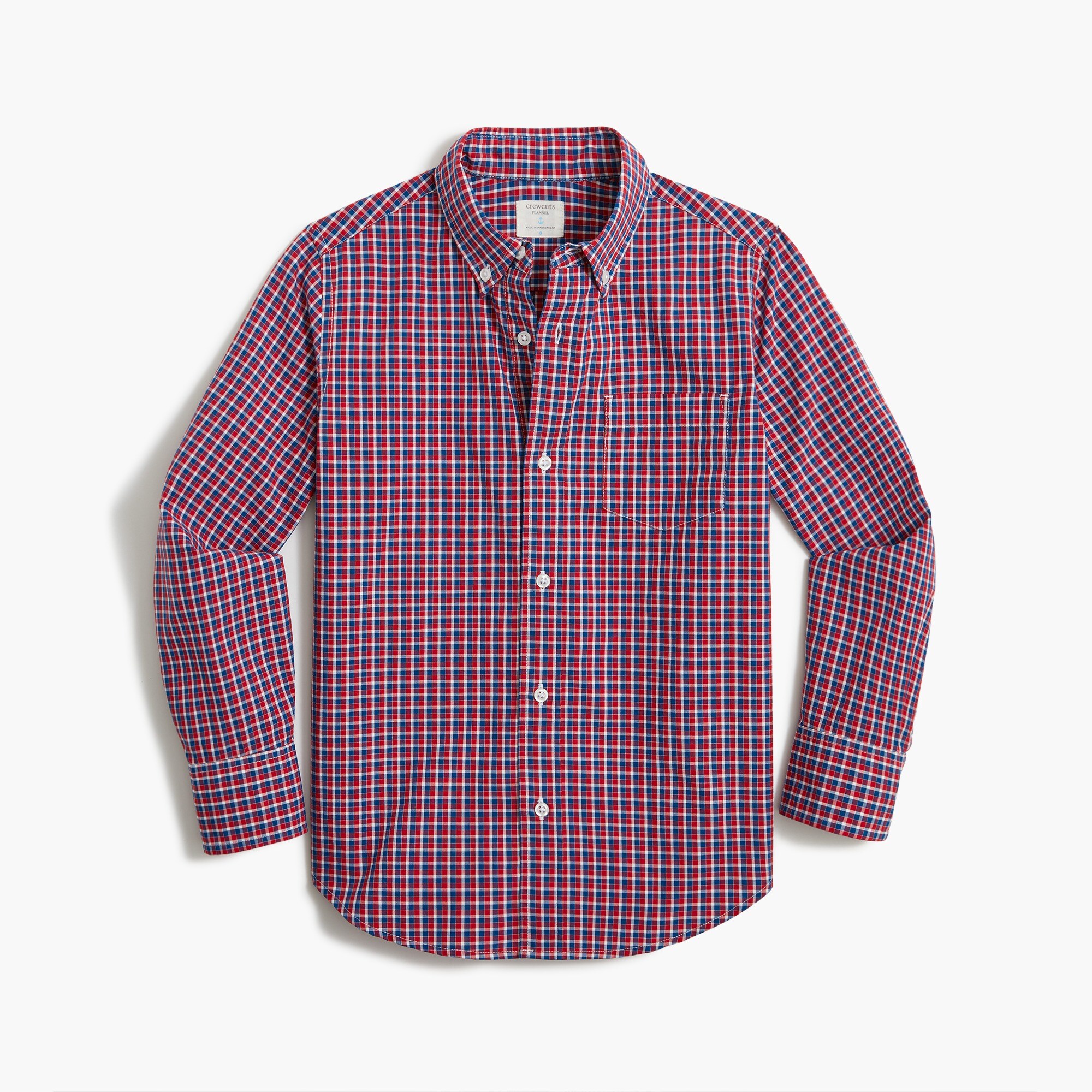 Boys' long-sleeve washed shirt
