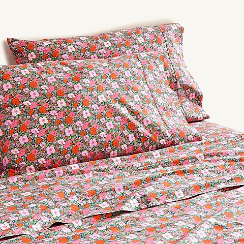 homes Limited-edition queen sheet set in Liberty® Meadow Song print