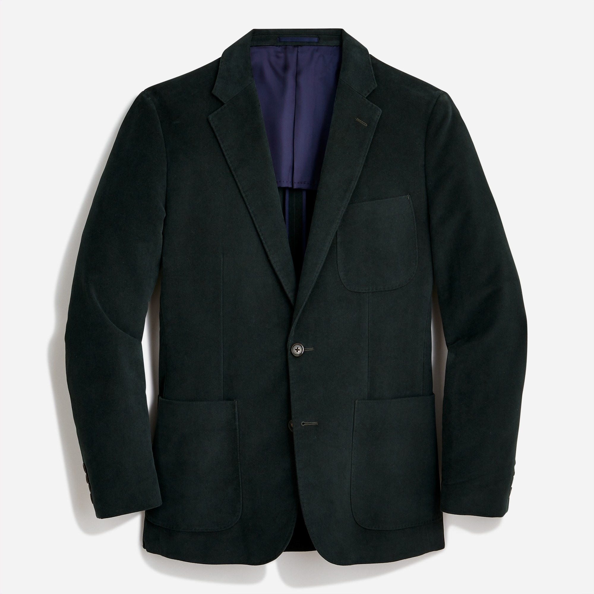 Ludlow Slim-fit jacket in Italian Sea Island cotton moleskin