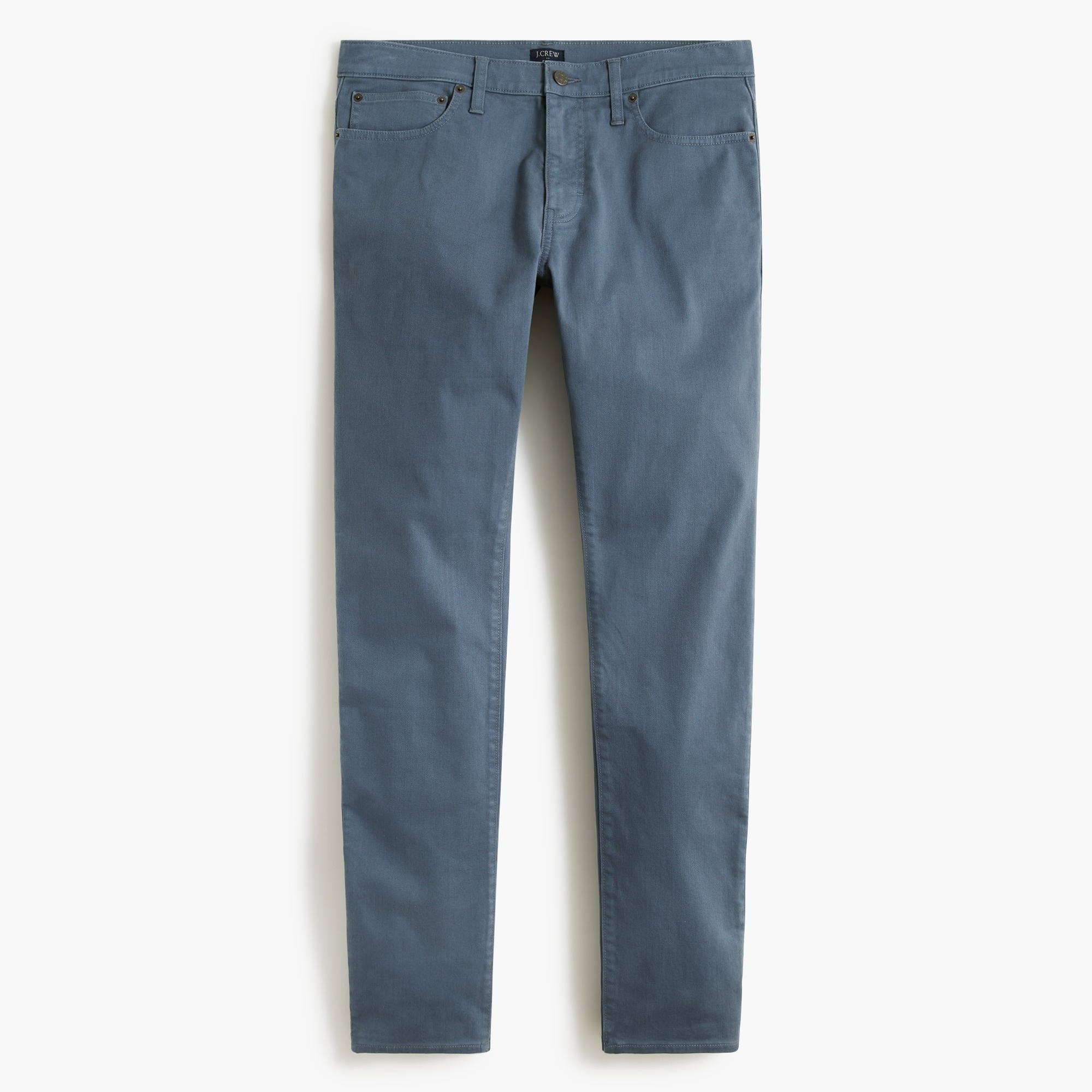 Slim-fit garment-dyed five-pocket pant