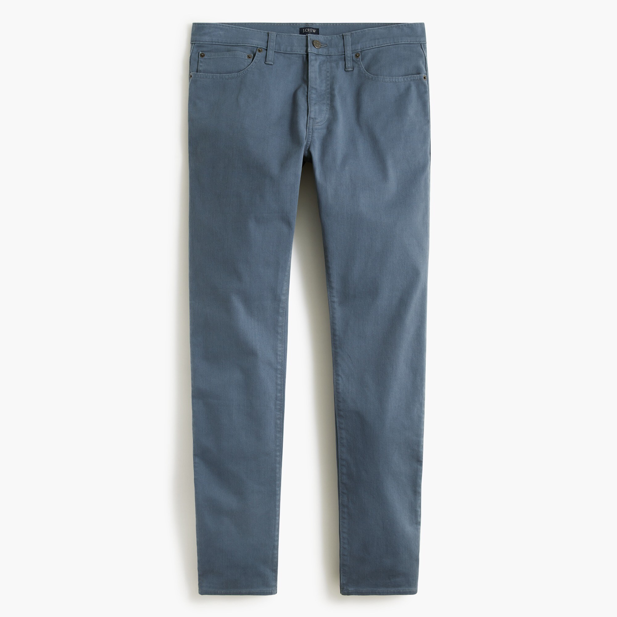 Slim-fit garment-dyed five-pocket pant