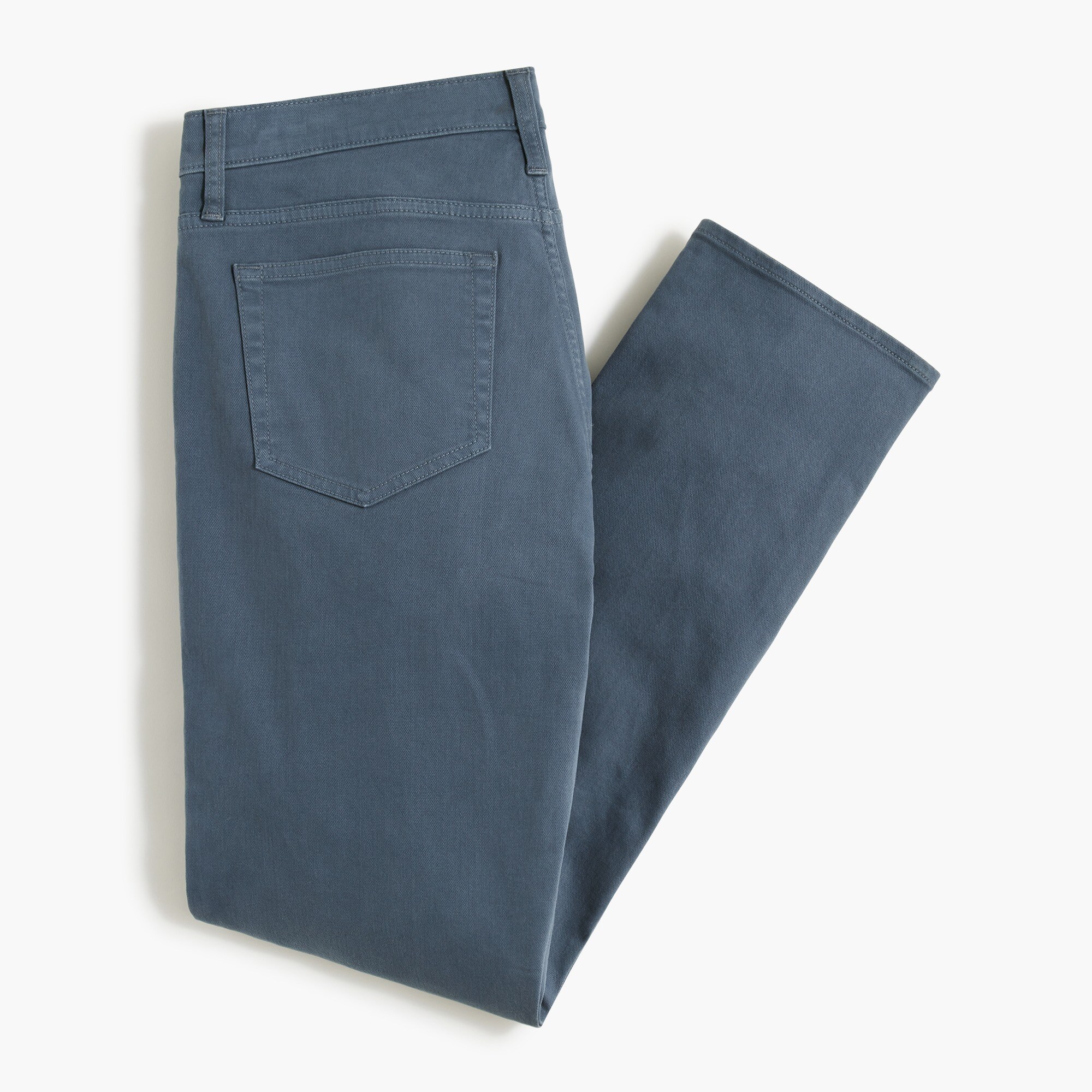 Slim-fit garment-dyed five-pocket pant