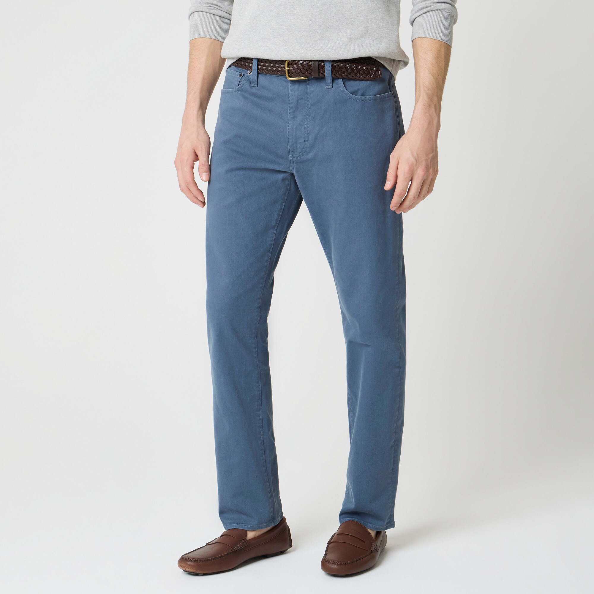 mens Slim-fit garment-dyed five-pocket pant