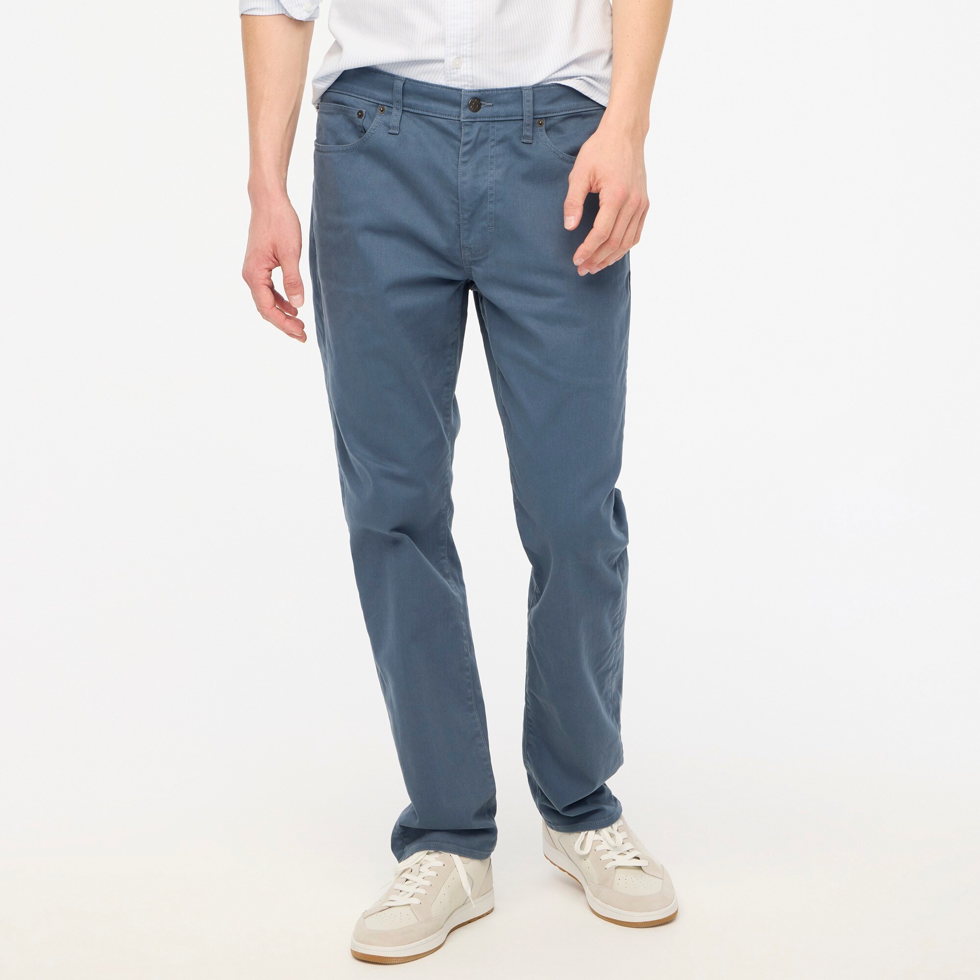  Slim-fit garment-dyed five-pocket pant