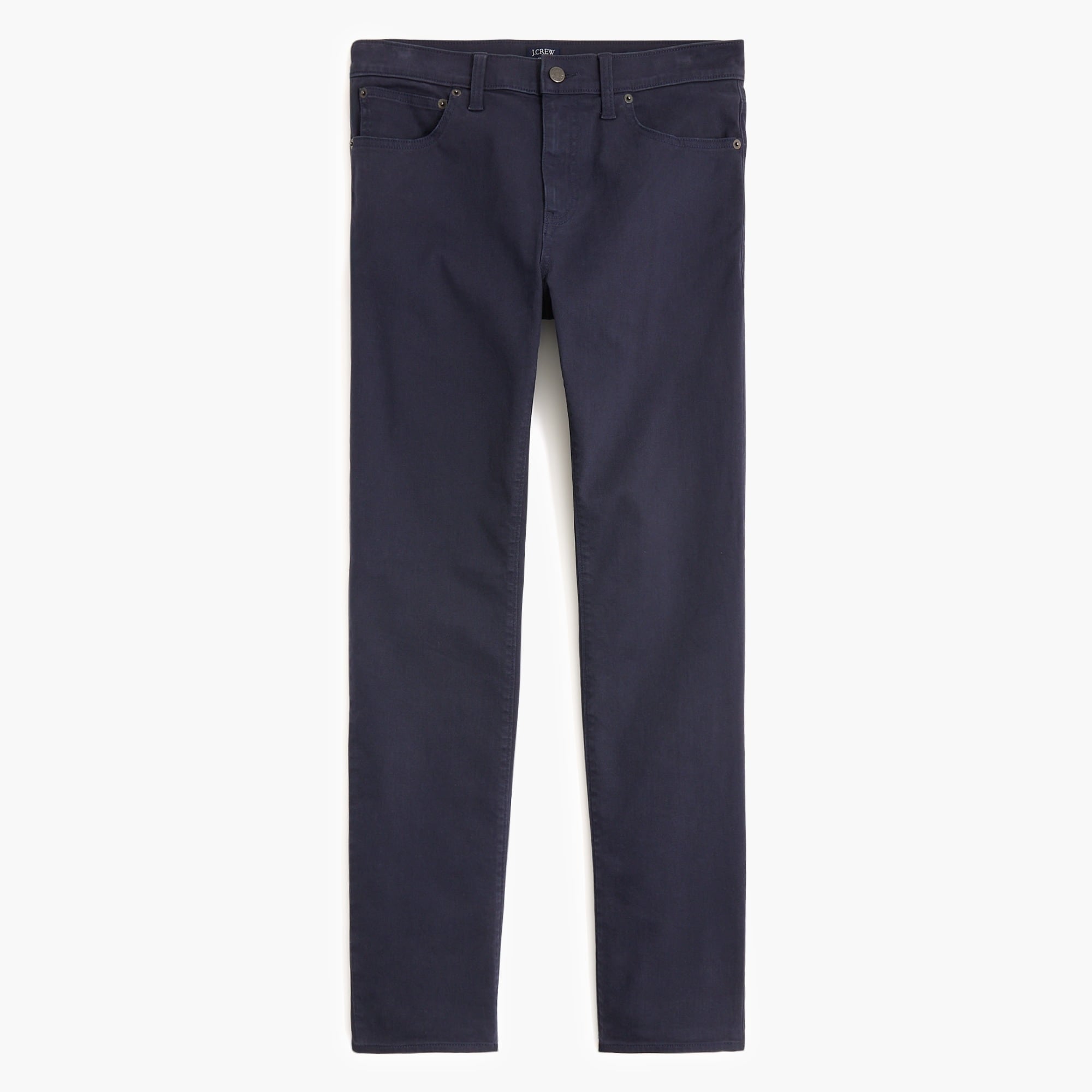 Slim-fit garment-dyed five-pocket pant