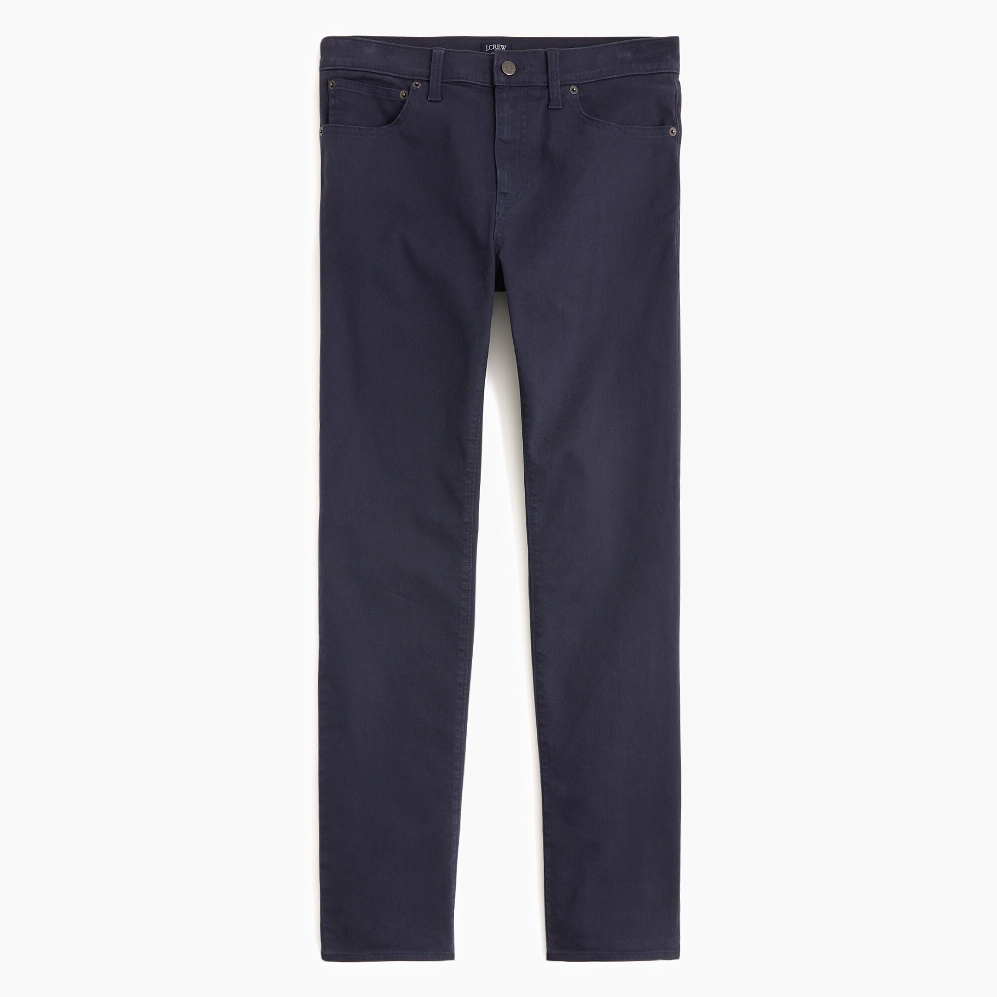 Slim-fit garment-dyed five-pocket pant