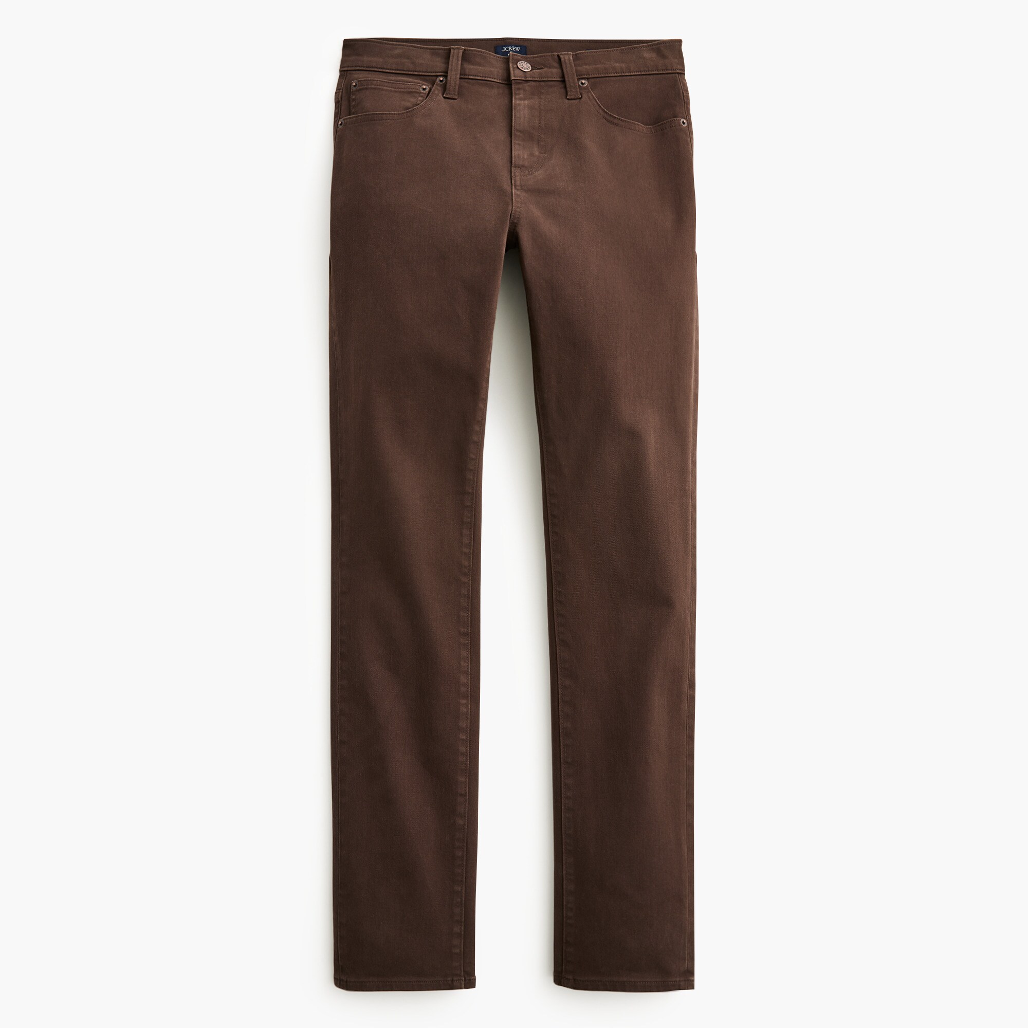 Slim-fit garment-dyed five-pocket pant