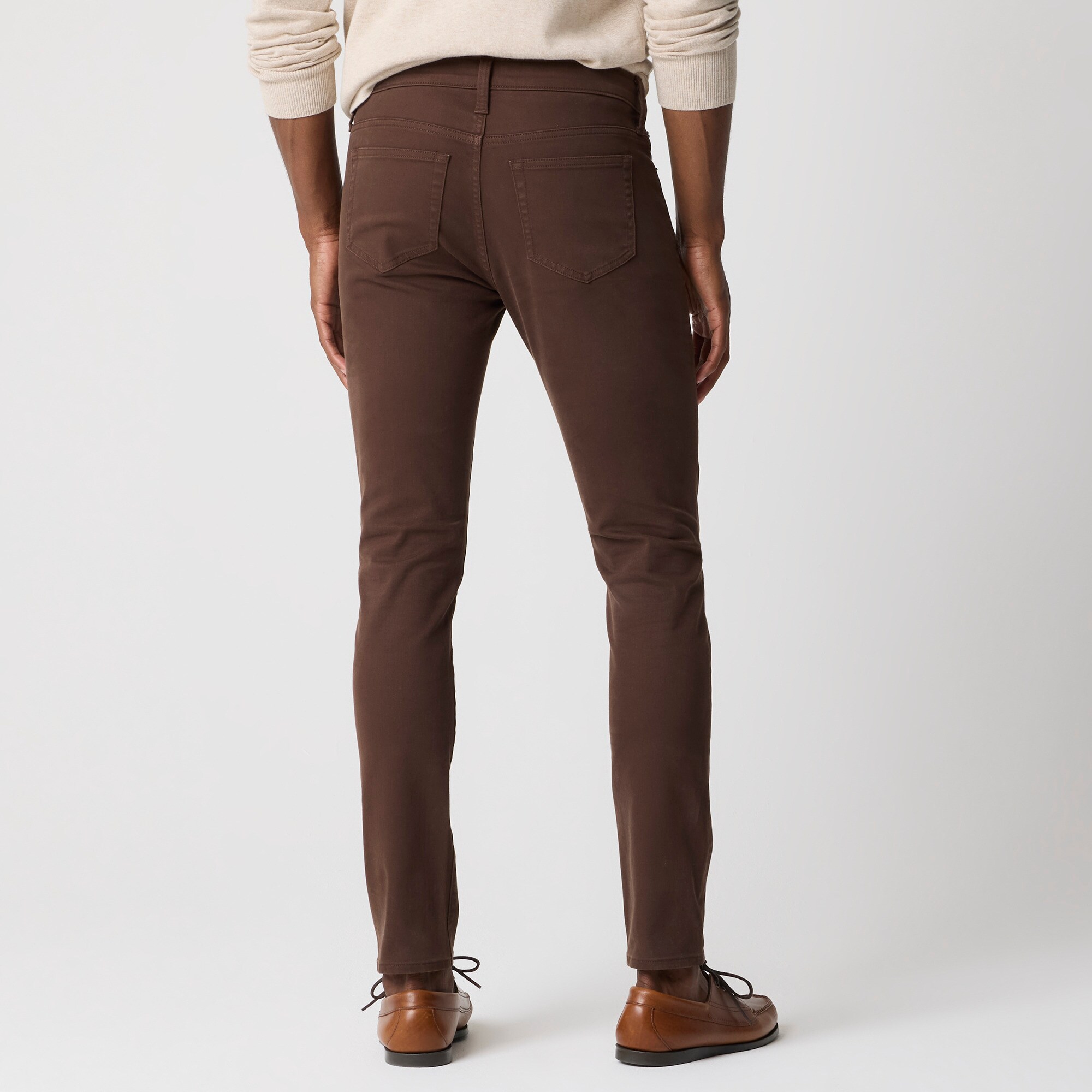 Slim-fit garment-dyed five-pocket pant