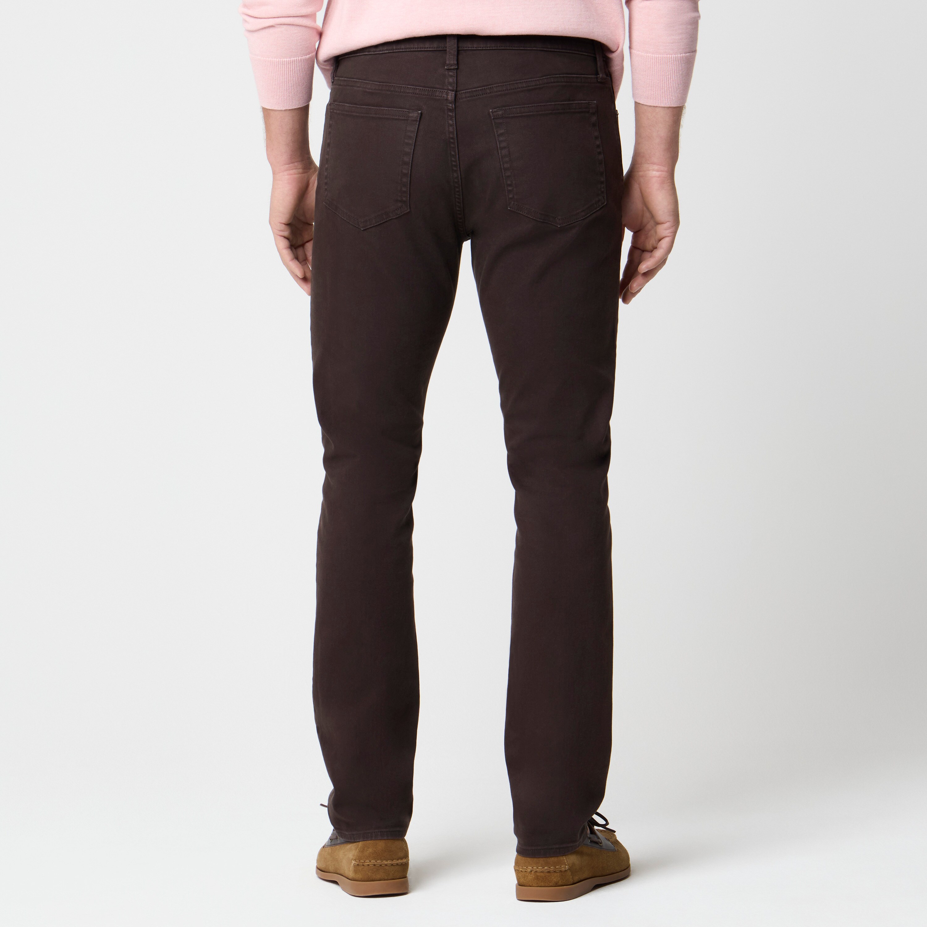 Slim-fit garment-dyed five-pocket jean