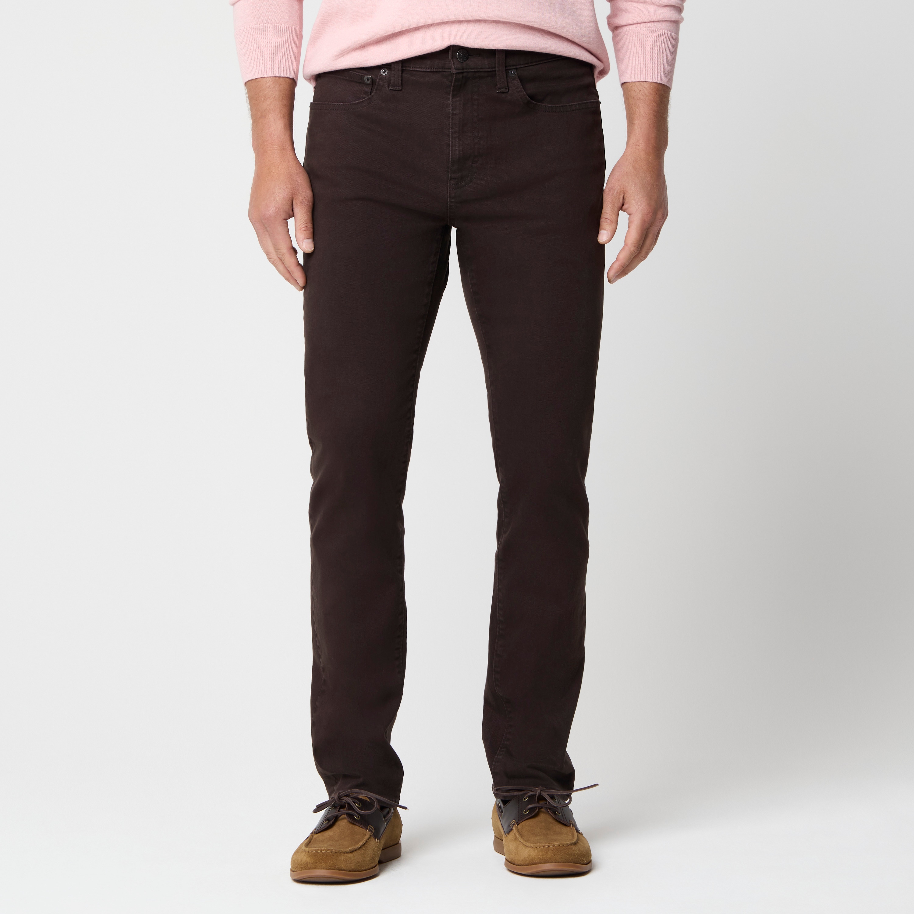 Slim-fit garment-dyed five-pocket jean