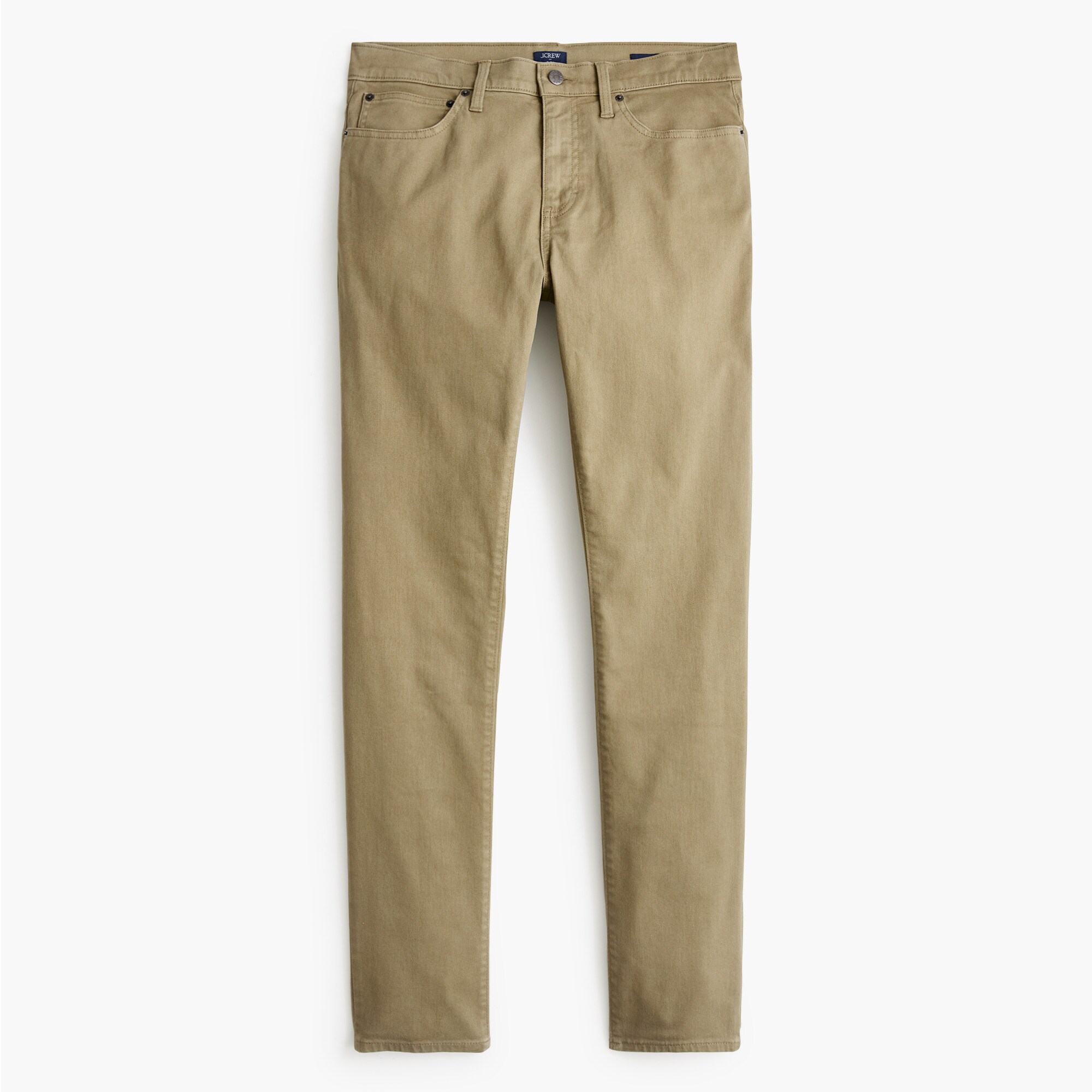 Slim-fit garment-dyed five-pocket pant