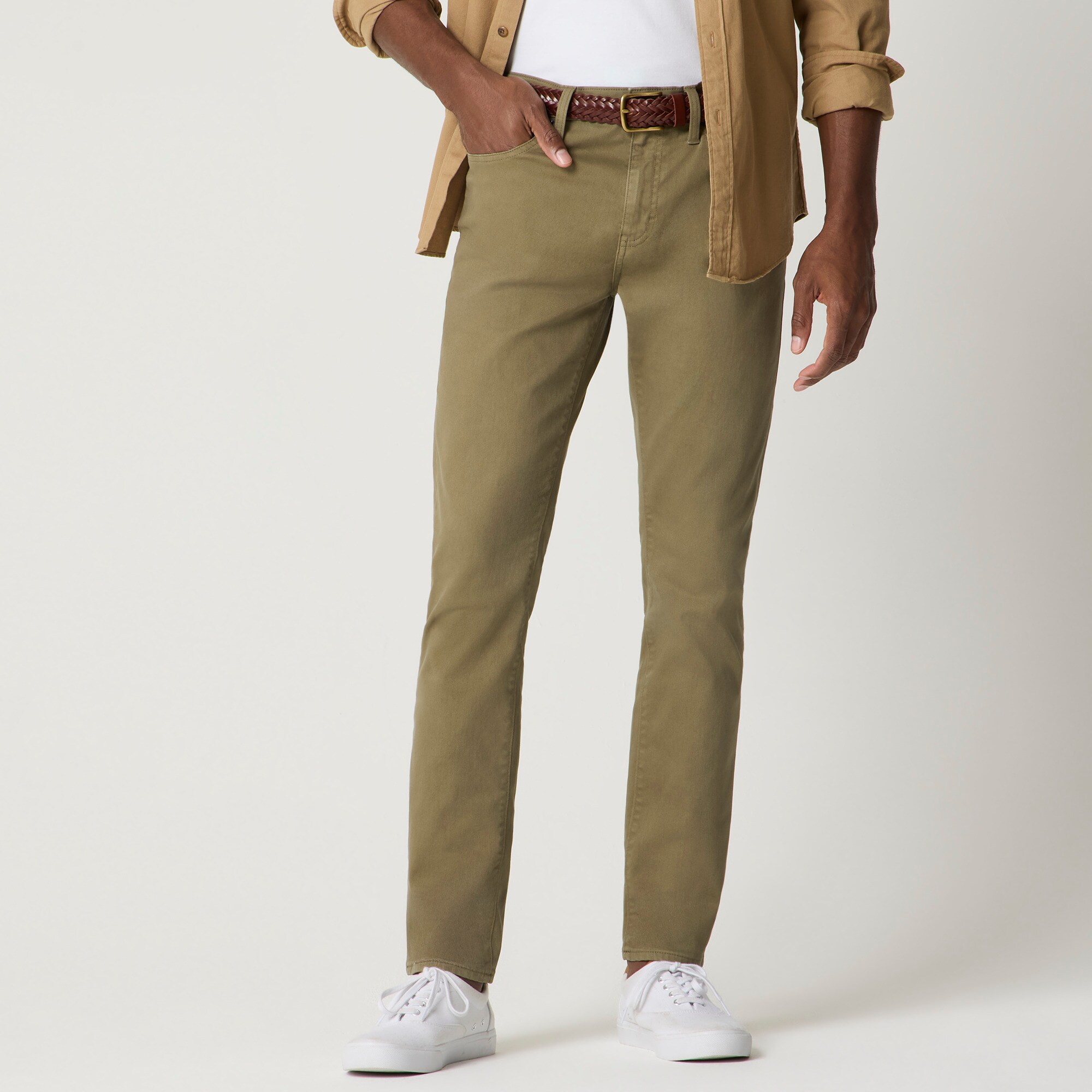 Slim-fit Garment-dyed Five-pocket Jean For Men | Factory