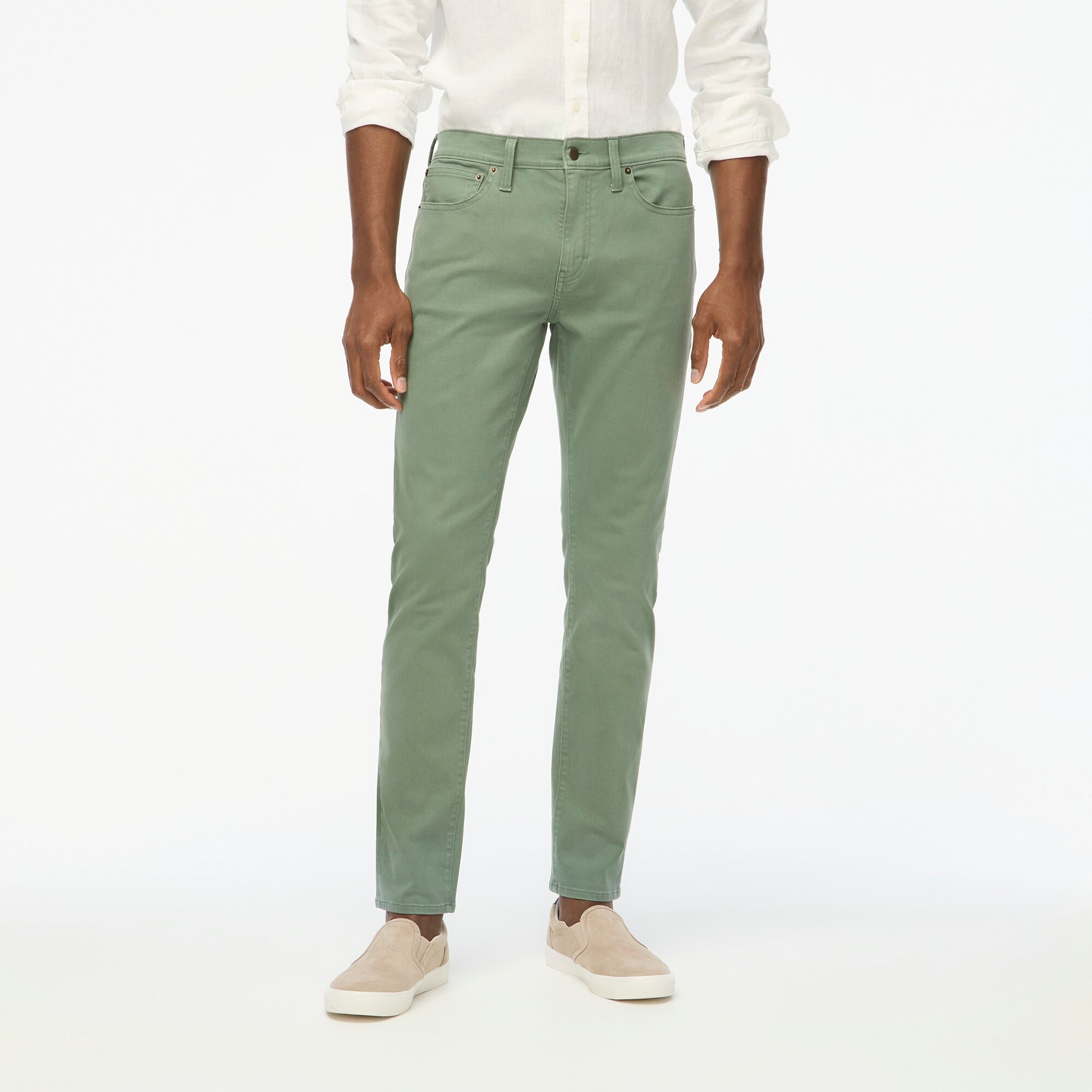 mens Slim-fit garment-dyed five-pocket pant