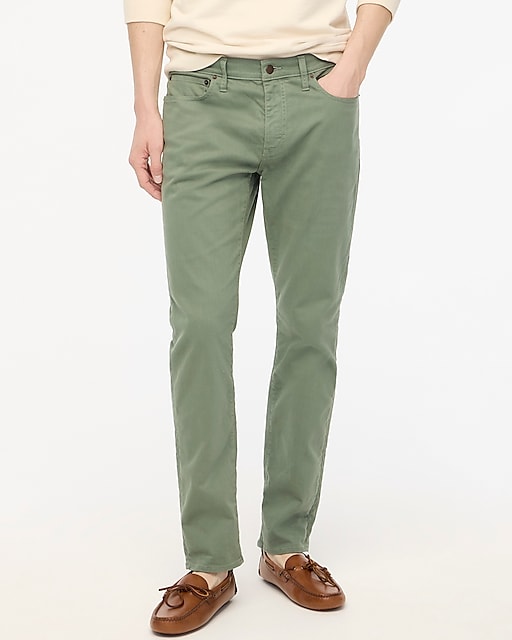 mens Slim-fit garment-dyed five-pocket pant