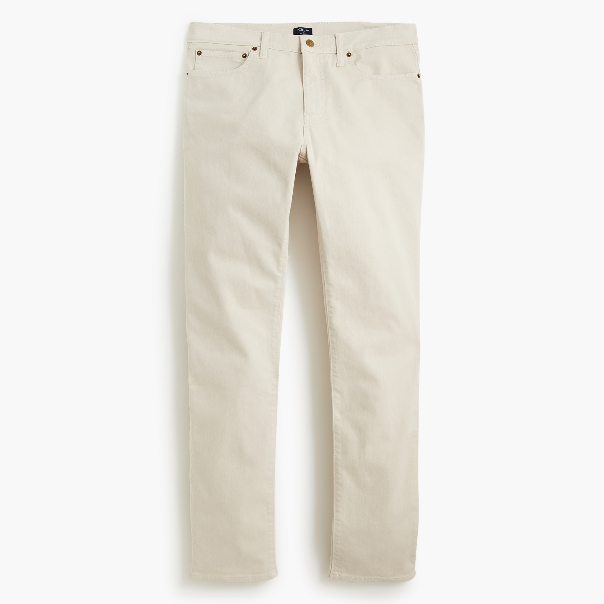 Slim-fit garment-dyed five-pocket pant