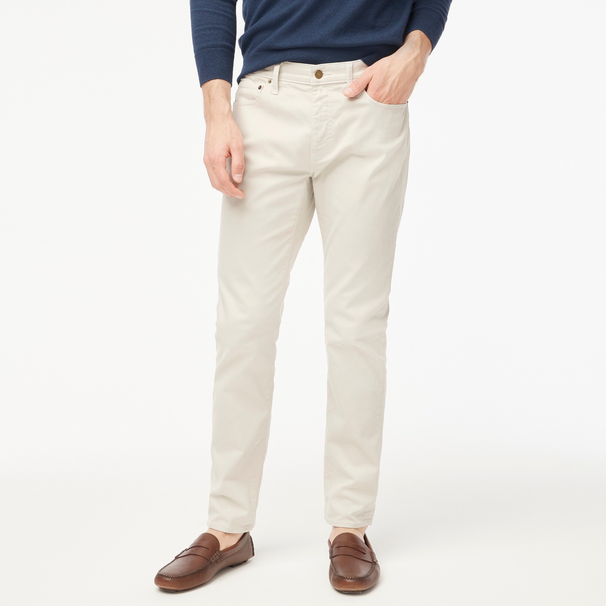  Slim-fit garment-dyed five-pocket pant