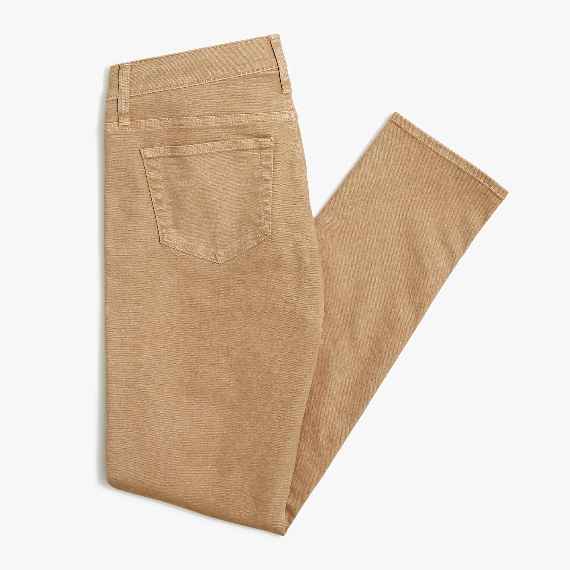 Slim-fit garment-dyed five-pocket pant