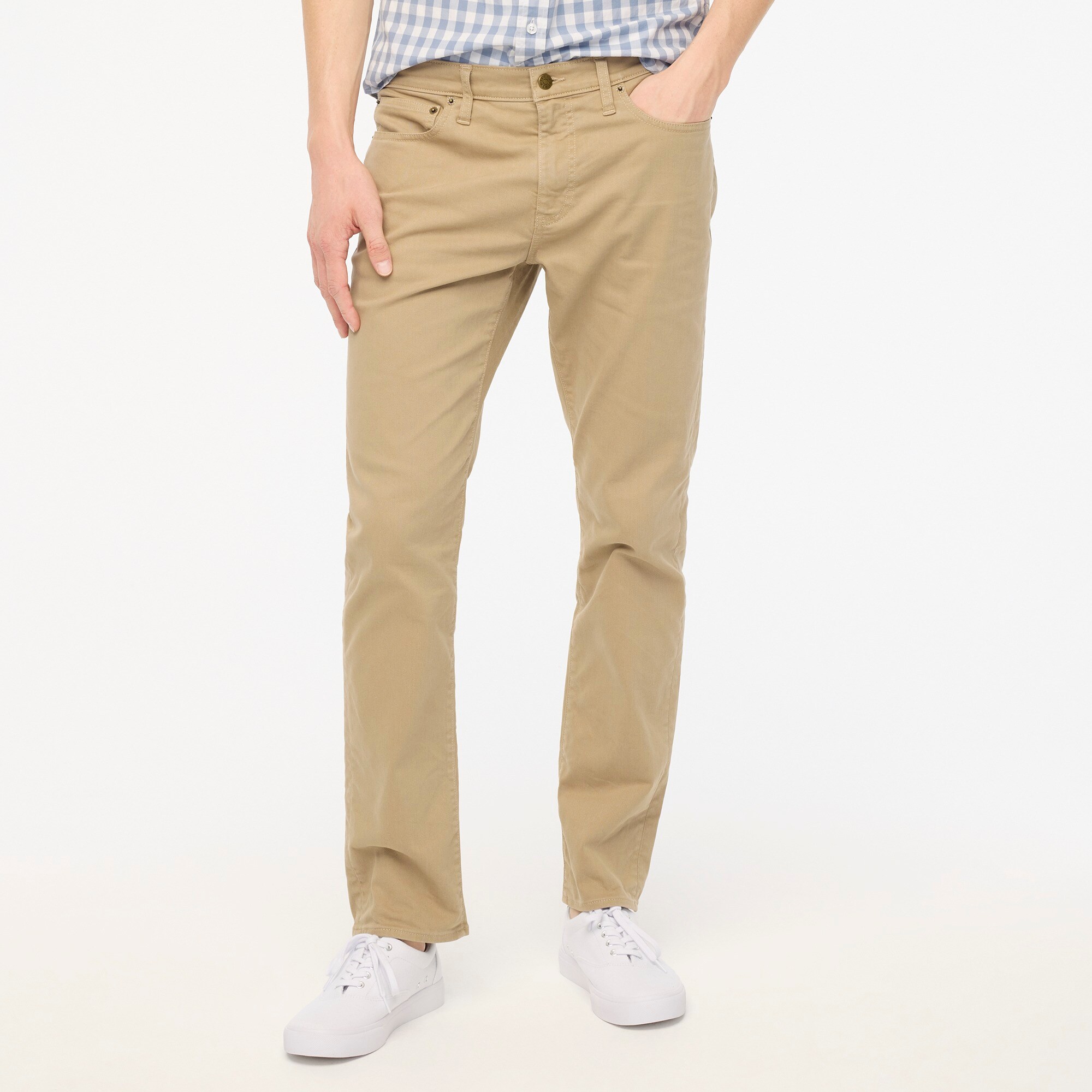 mens Slim-fit garment-dyed five-pocket pant