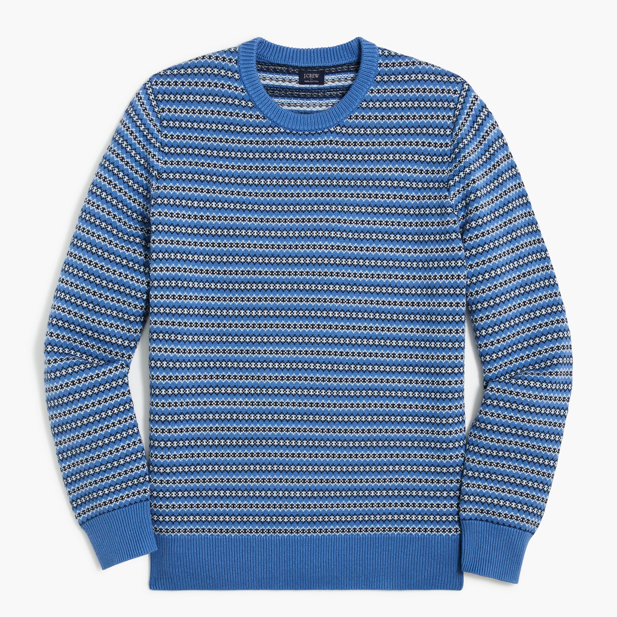 Fair Isle cotton sweater