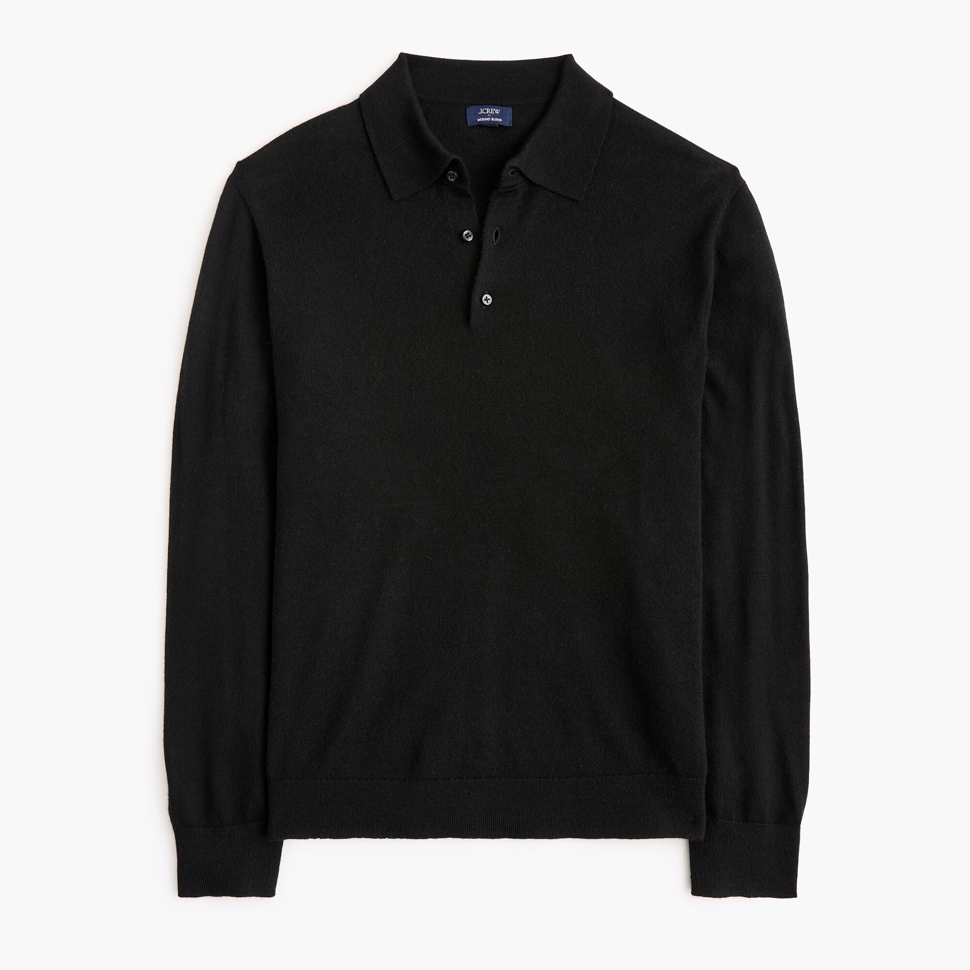 Merino wool-blend sweater-polo
