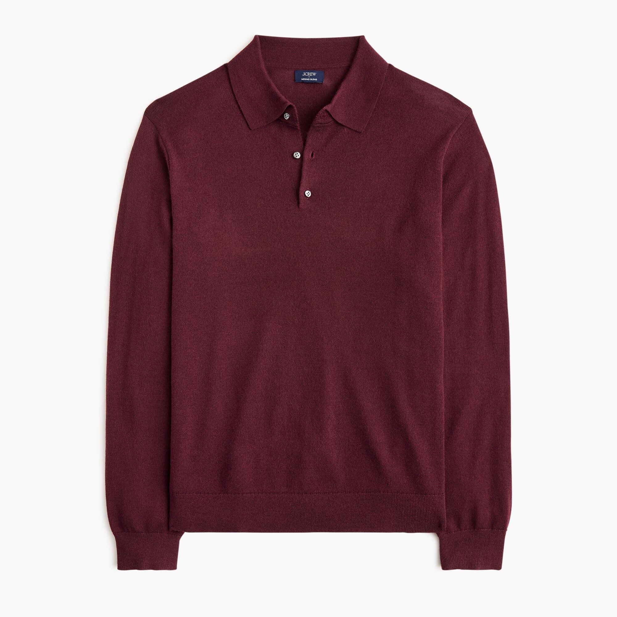 Merino wool-blend sweater-polo