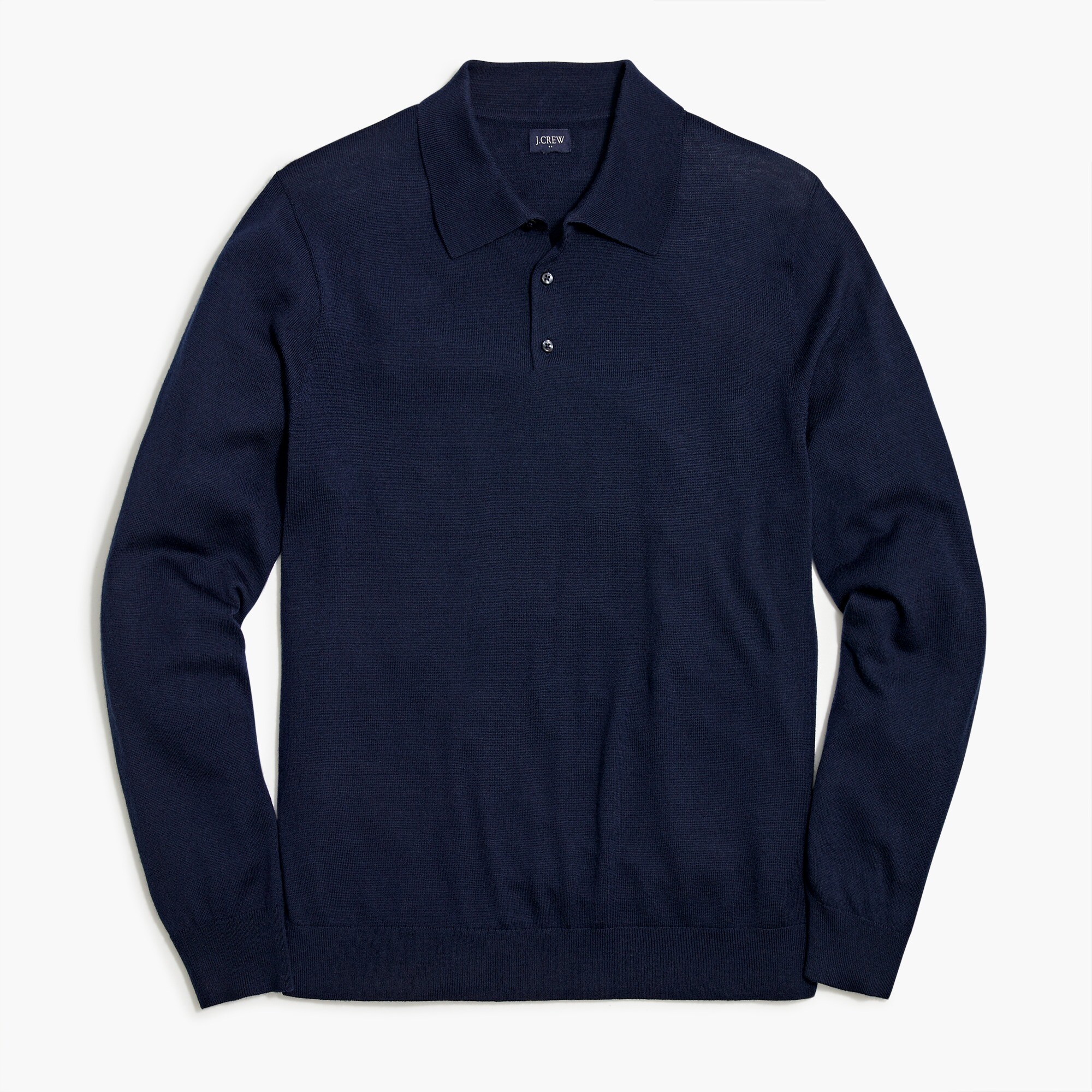 Merino wool-blend sweater-polo