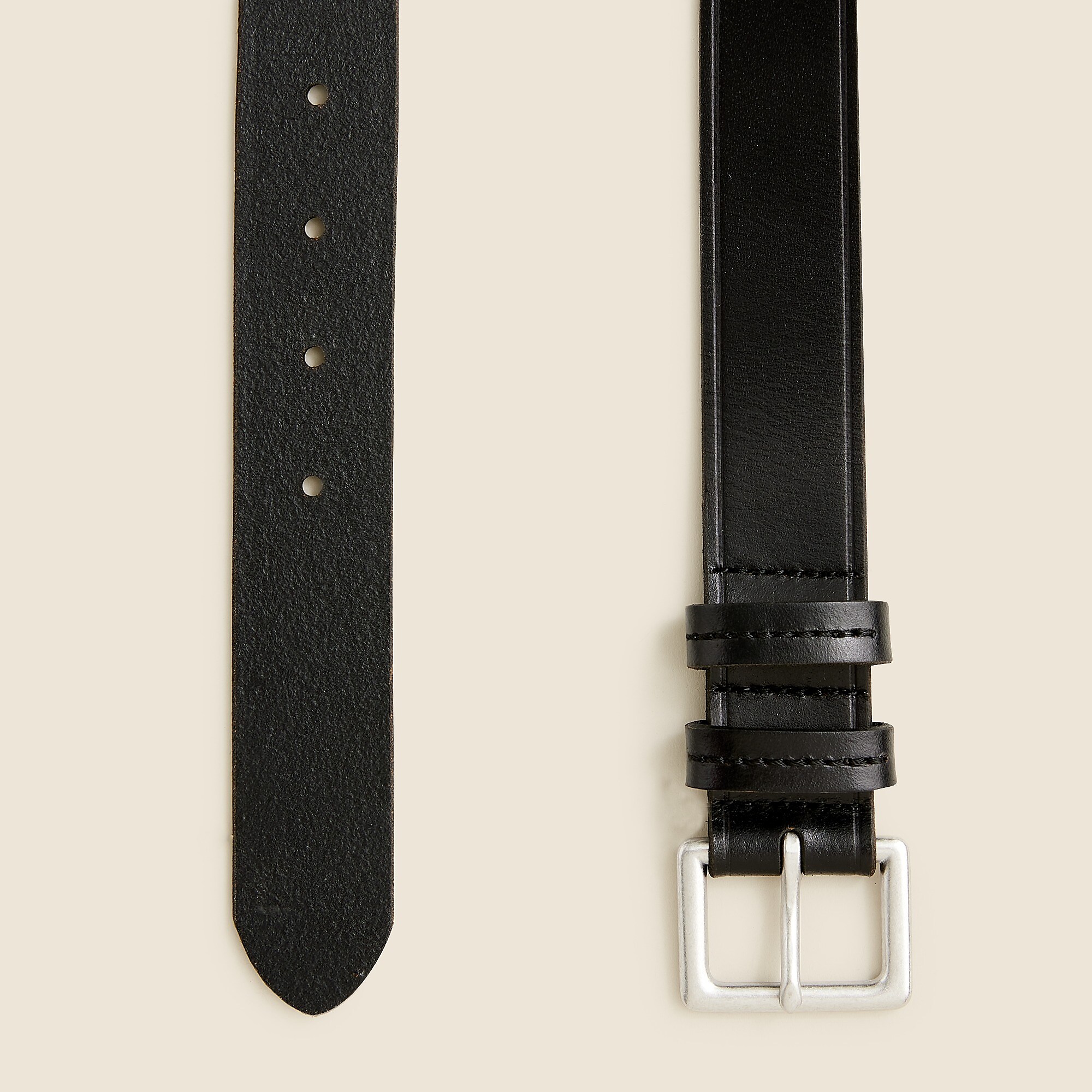 Italian pull-up leather belt