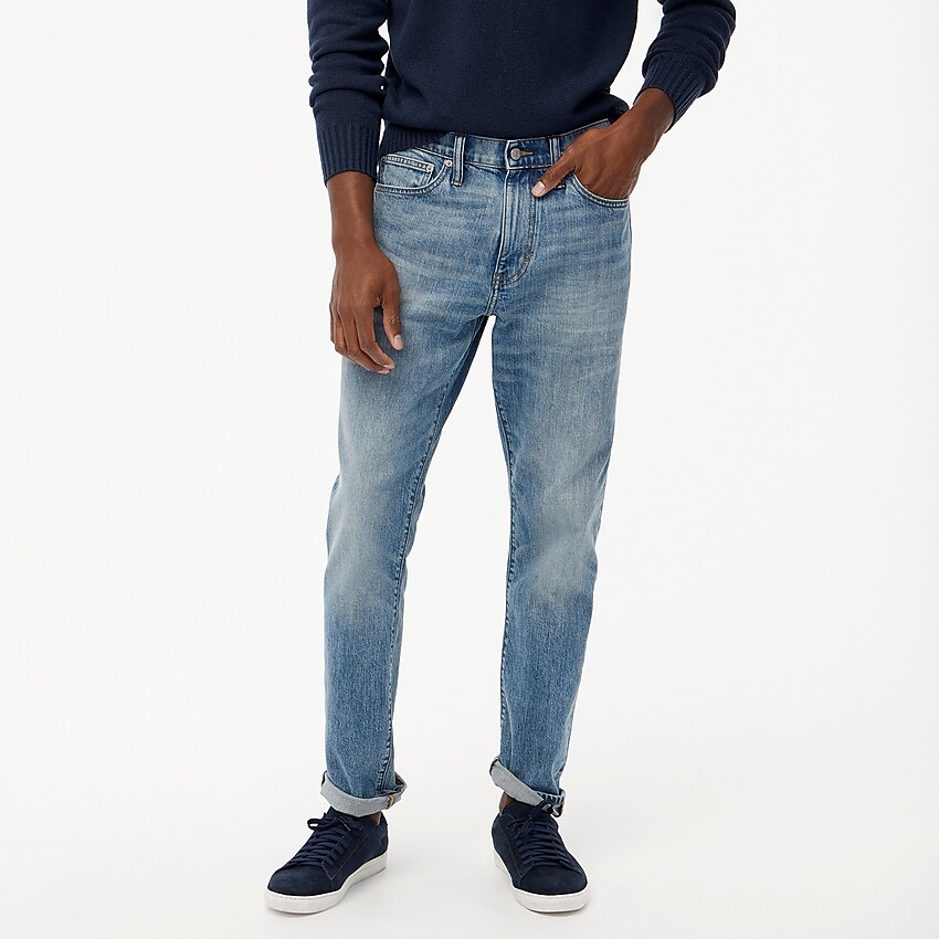 factory: athletic slim-fit jean for men, right side, view zoomed