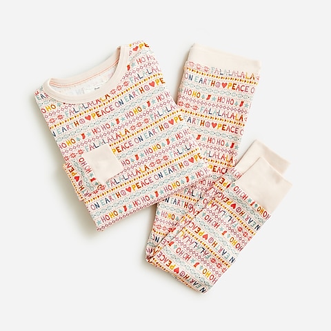 girls Kids' long-sleeve printed sleep set