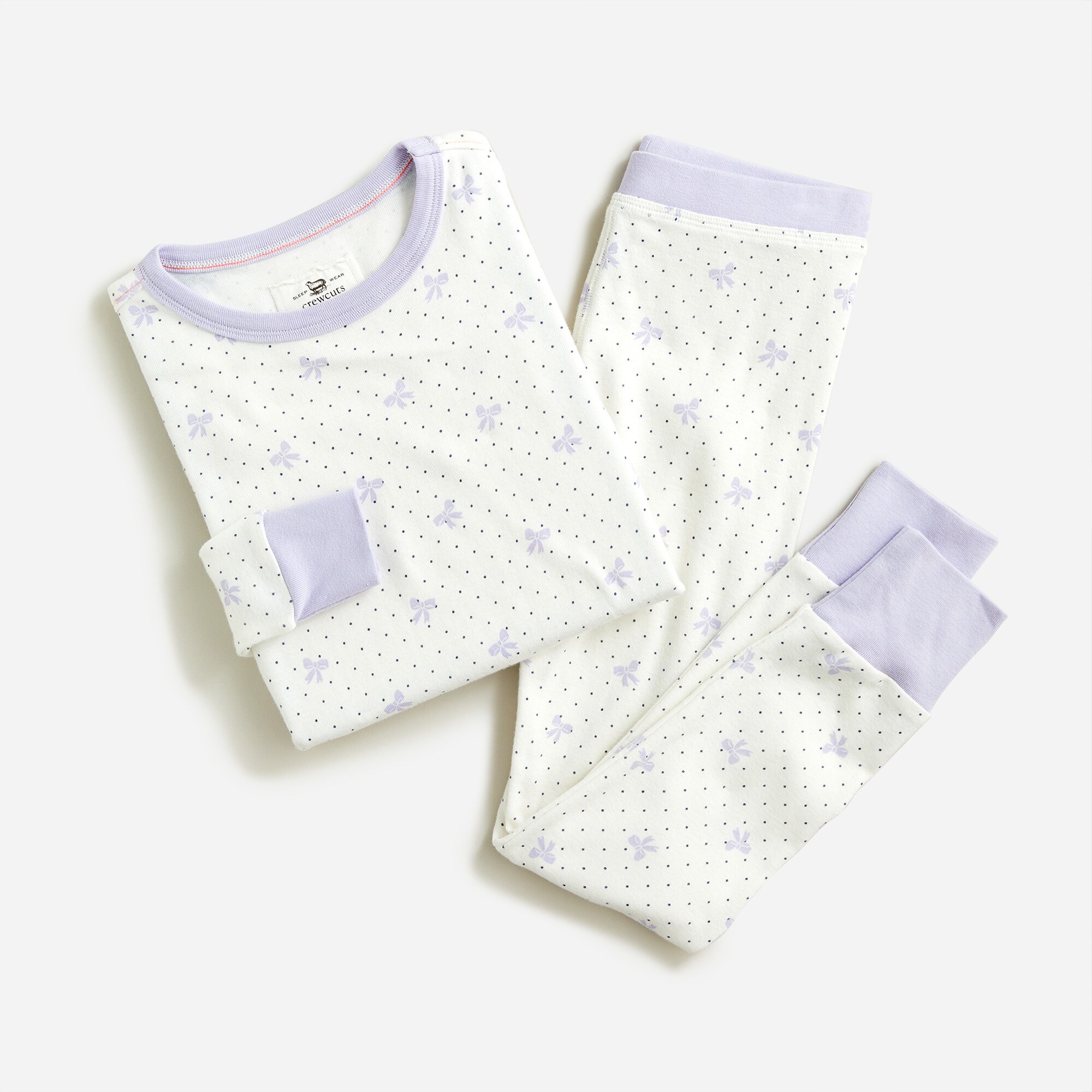 Kids' long-sleeve printed sleep set