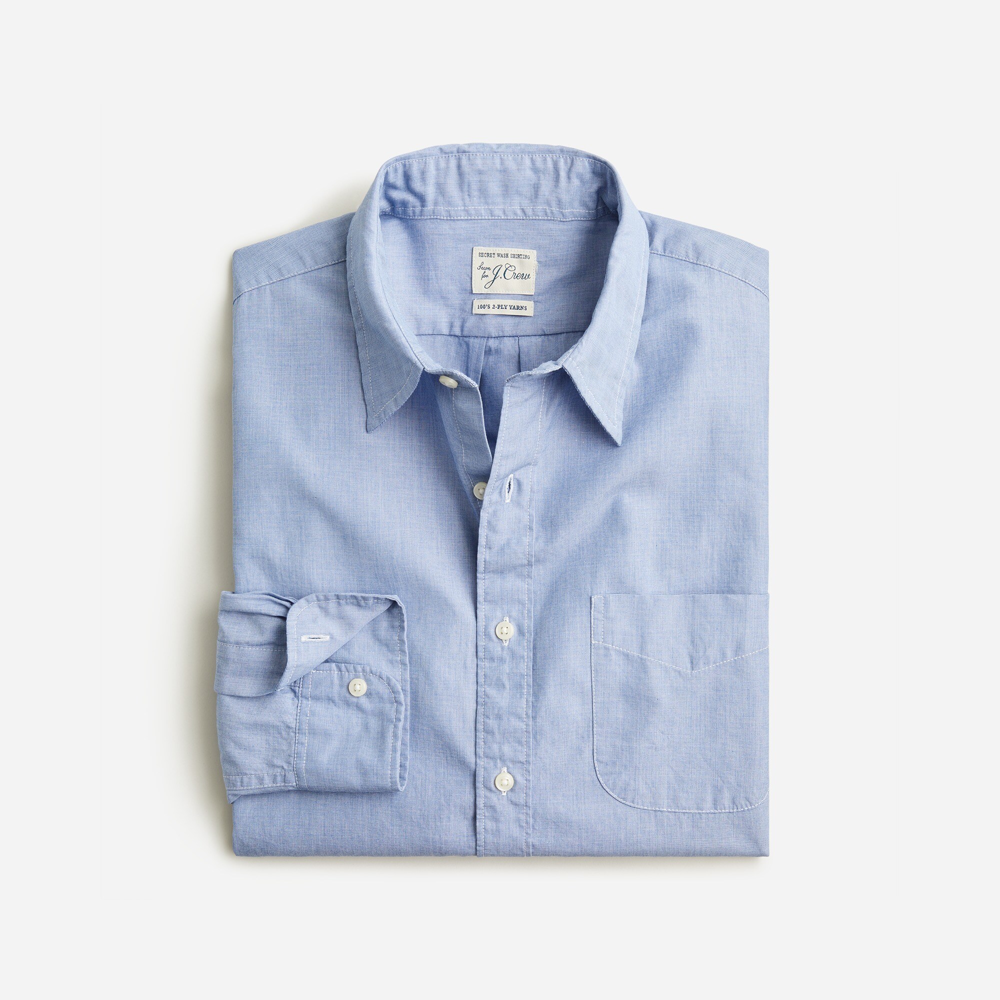 Relaxed Secret Wash cotton poplin shirt